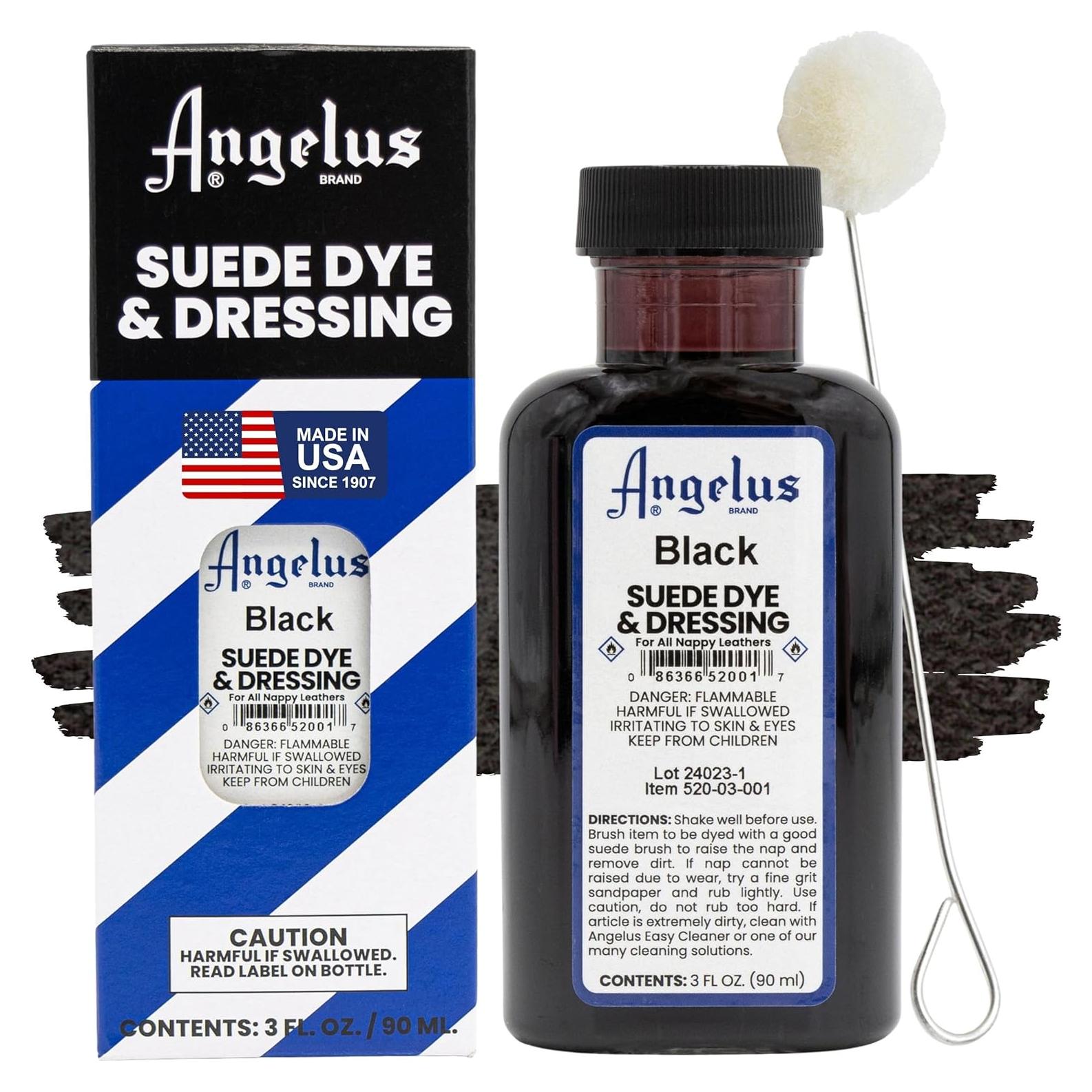 Tinte Líquido Premium Angelus 3 oz para Suede Negro