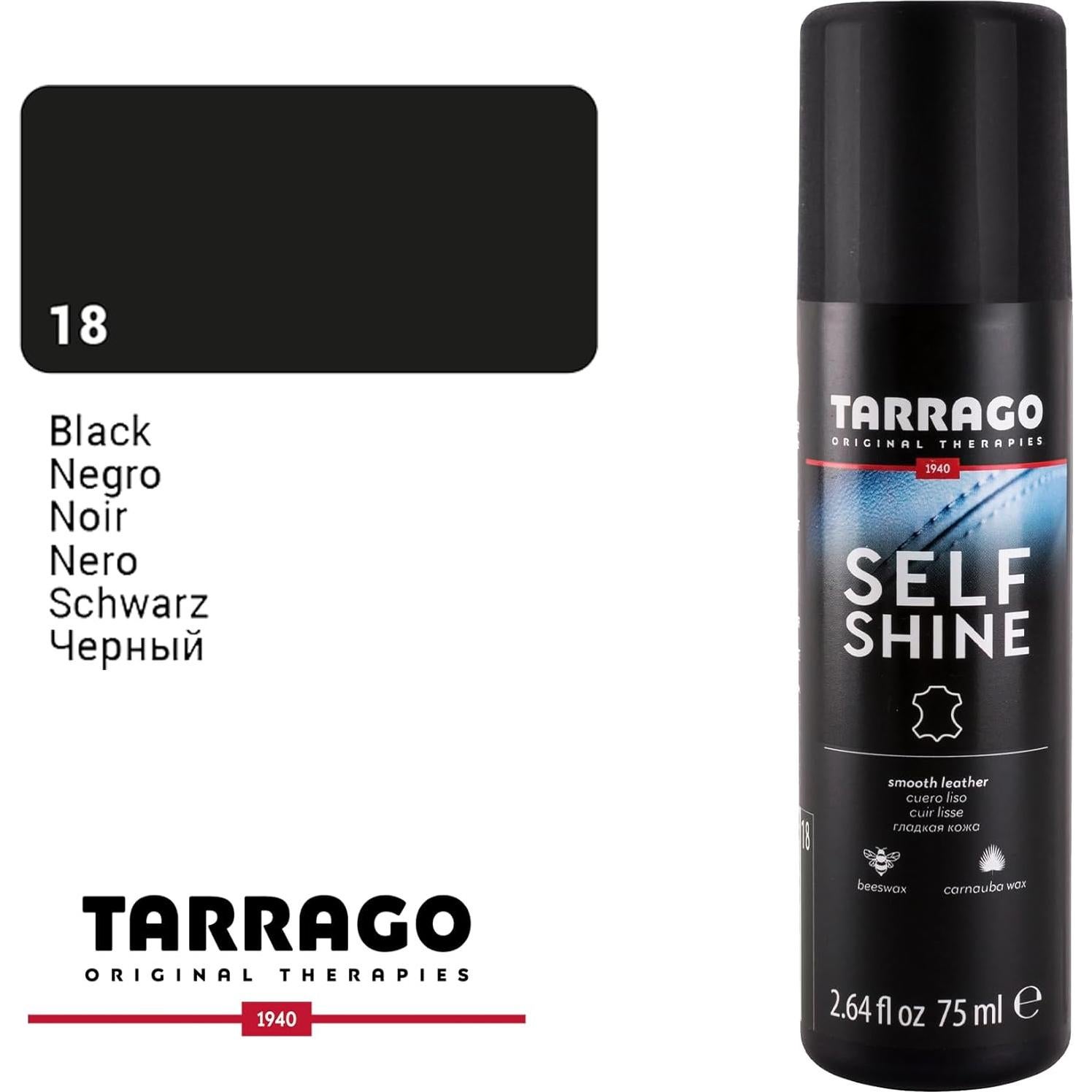 Brillo Líquido para Zapatos Tarrago 75mL - Autobrillante Negro