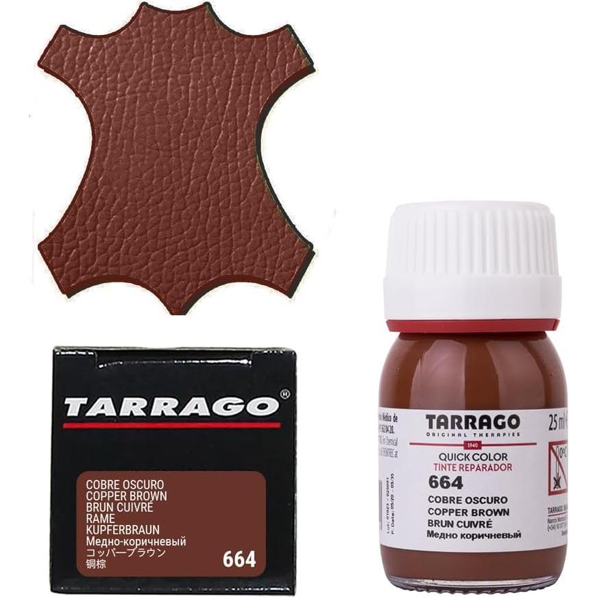 Tinte Rápido Tarrago para Cuero y Lona 25 ml Marrón Cooper