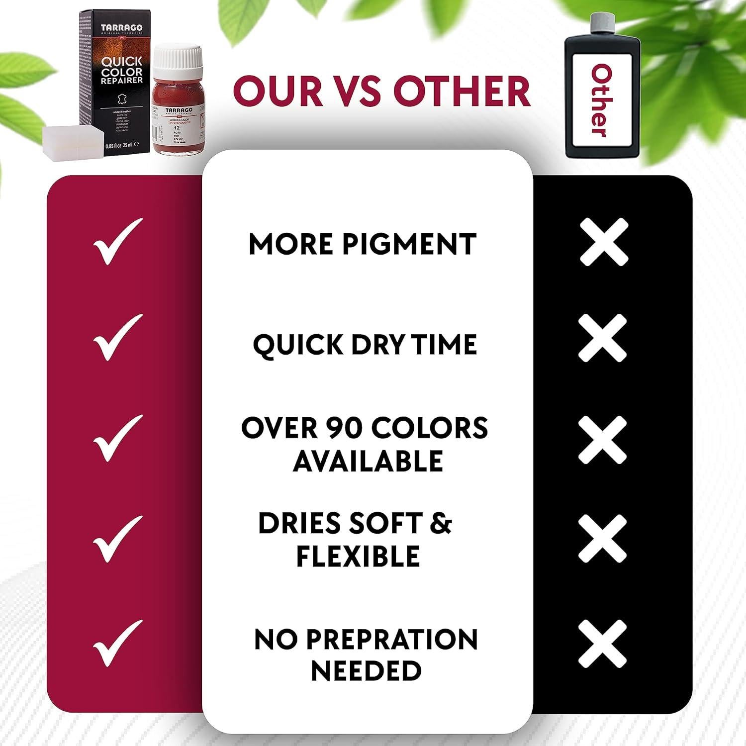 Tinte Rápido Tarrago para Cuero y Lona 25 ml Marrón Cooper