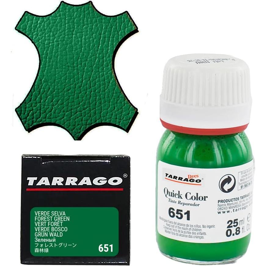 Tinte Rápido Tarrago para Cuero y Lona Verde Bosque 18g