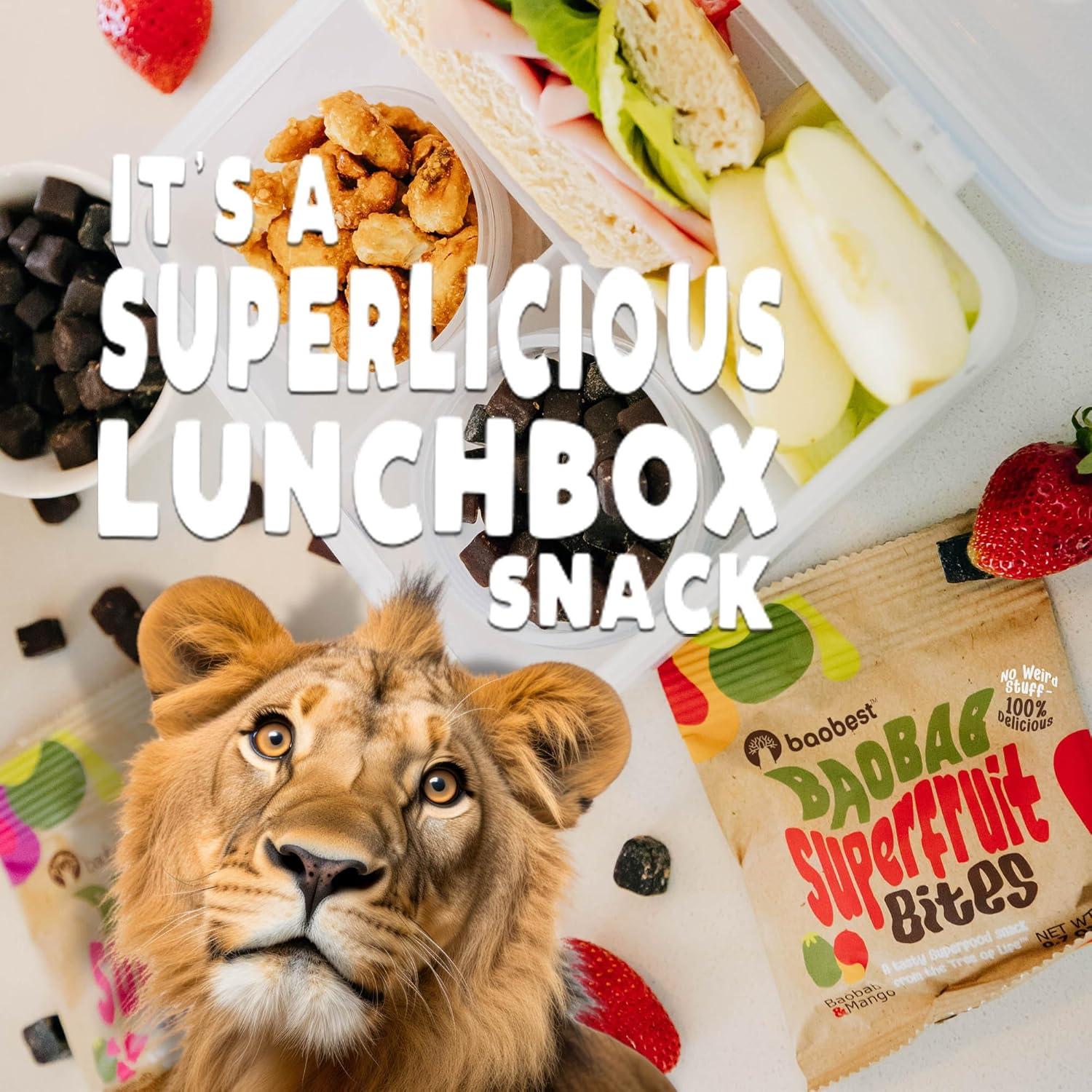 Baobest Superfruit Bites Mango - Snack Vegano 6 Paquetes