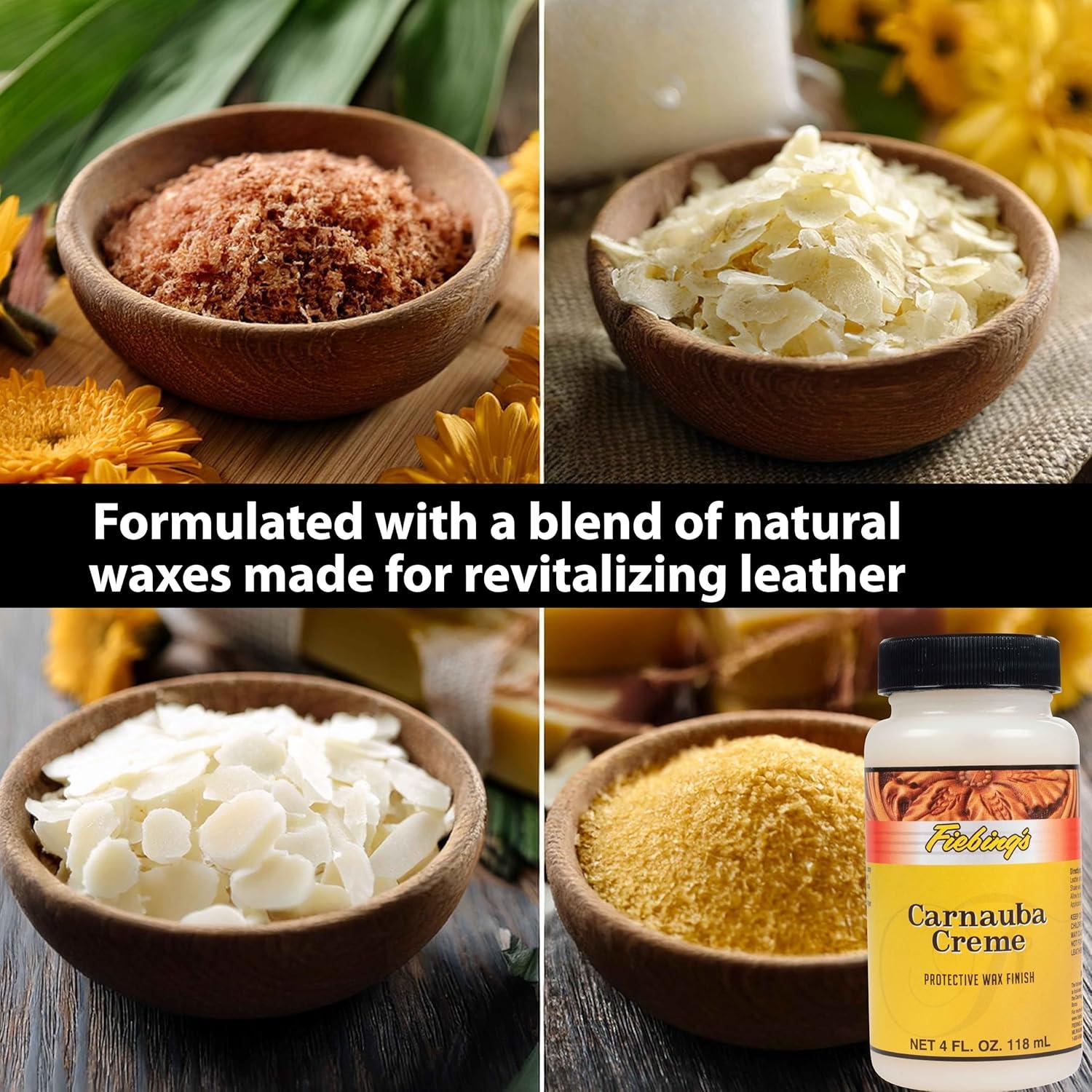 Cera de Carnauba Fiebing 113.4 g - Crema Protectora para Cuero