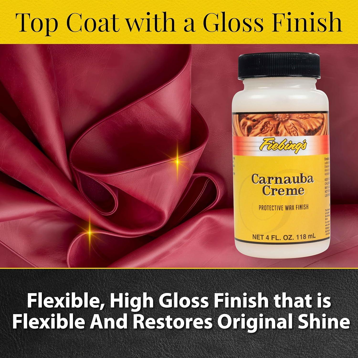 Cera de Carnauba Fiebing 113.4 g - Crema Protectora para Cuero
