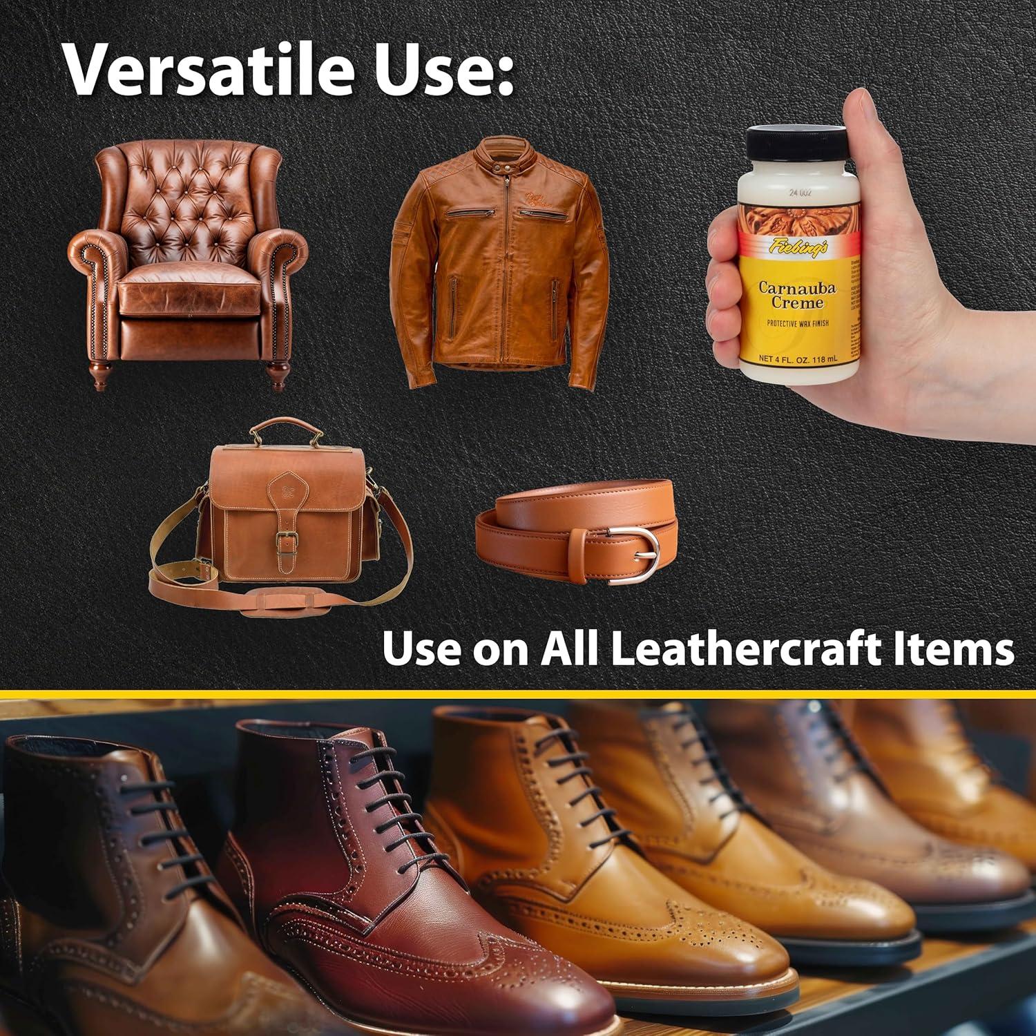 Cera de Carnauba Fiebing 113.4 g - Crema Protectora para Cuero