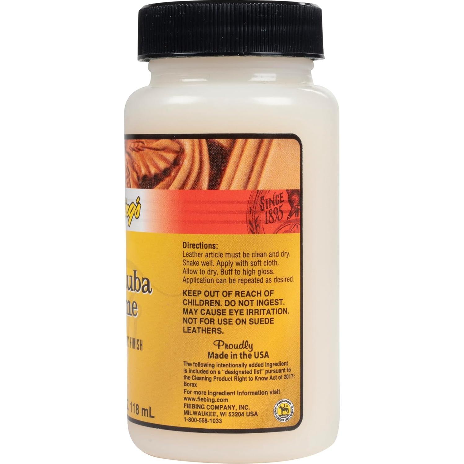 Cera de Carnauba Fiebing 113.4 g - Crema Protectora para Cuero