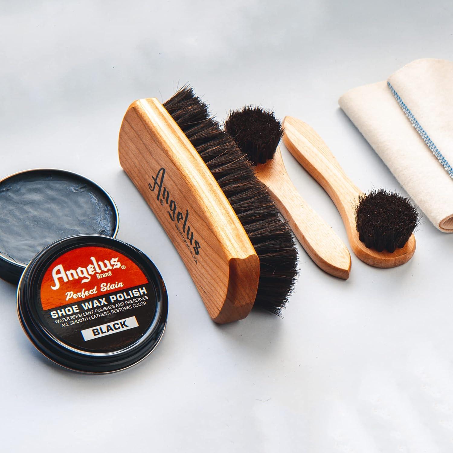 Cera para zapatos Angelus Perfect Stain 85g color burdeos