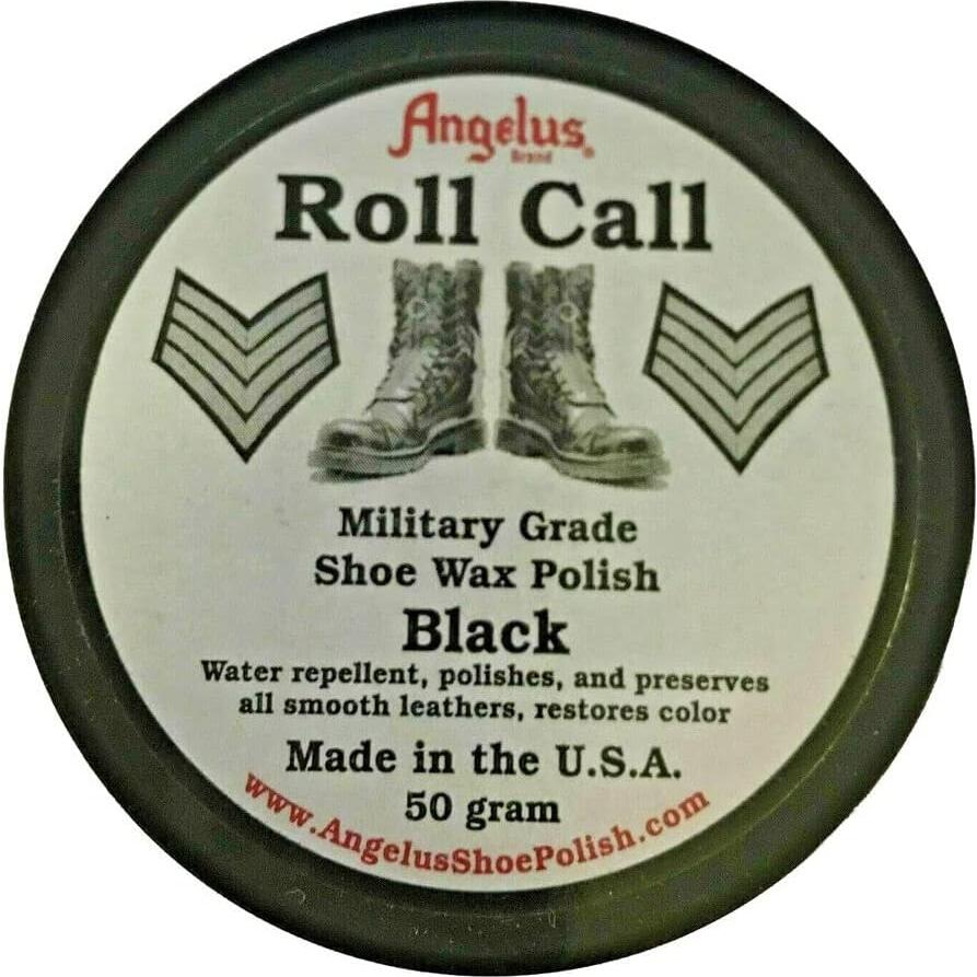 Pulimento de Zapatos Angelus Negro Cera Pasta 81g