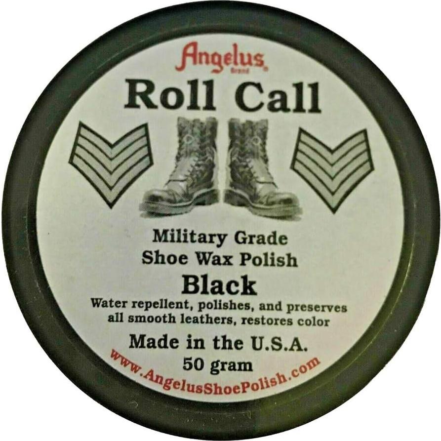 Pulimento de Zapatos Angelus Negro Cera Pasta 81g