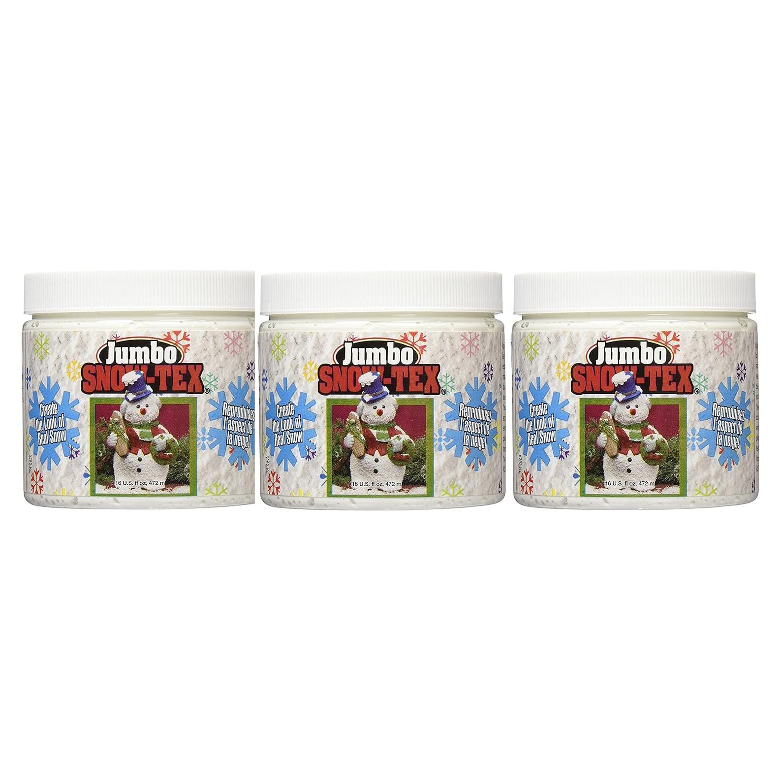 Pintura Acrílica Mate DecoArt Snow-Tex 3x16oz Blanca