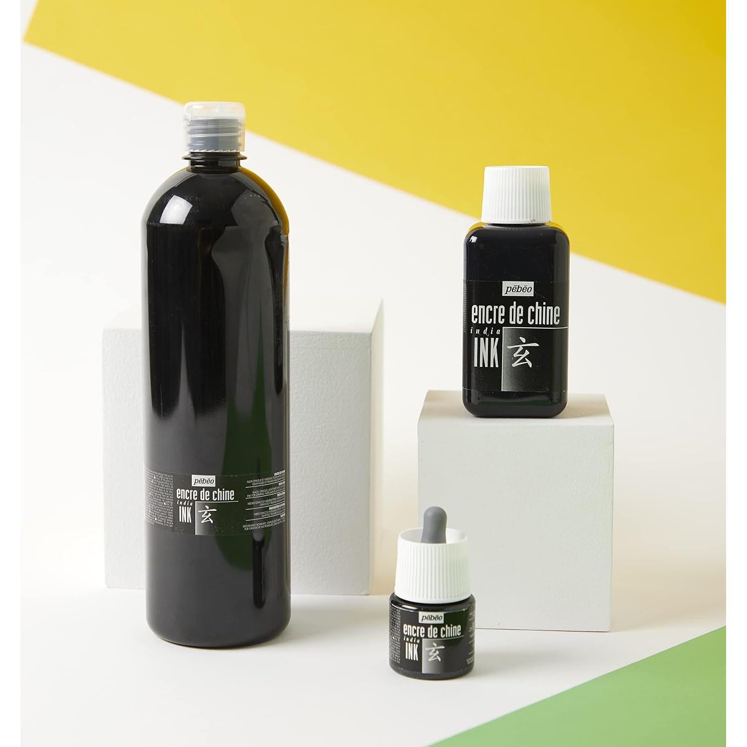 Tinta India Pebeo Graphic 45 ml Negra - Fluida y Satinada