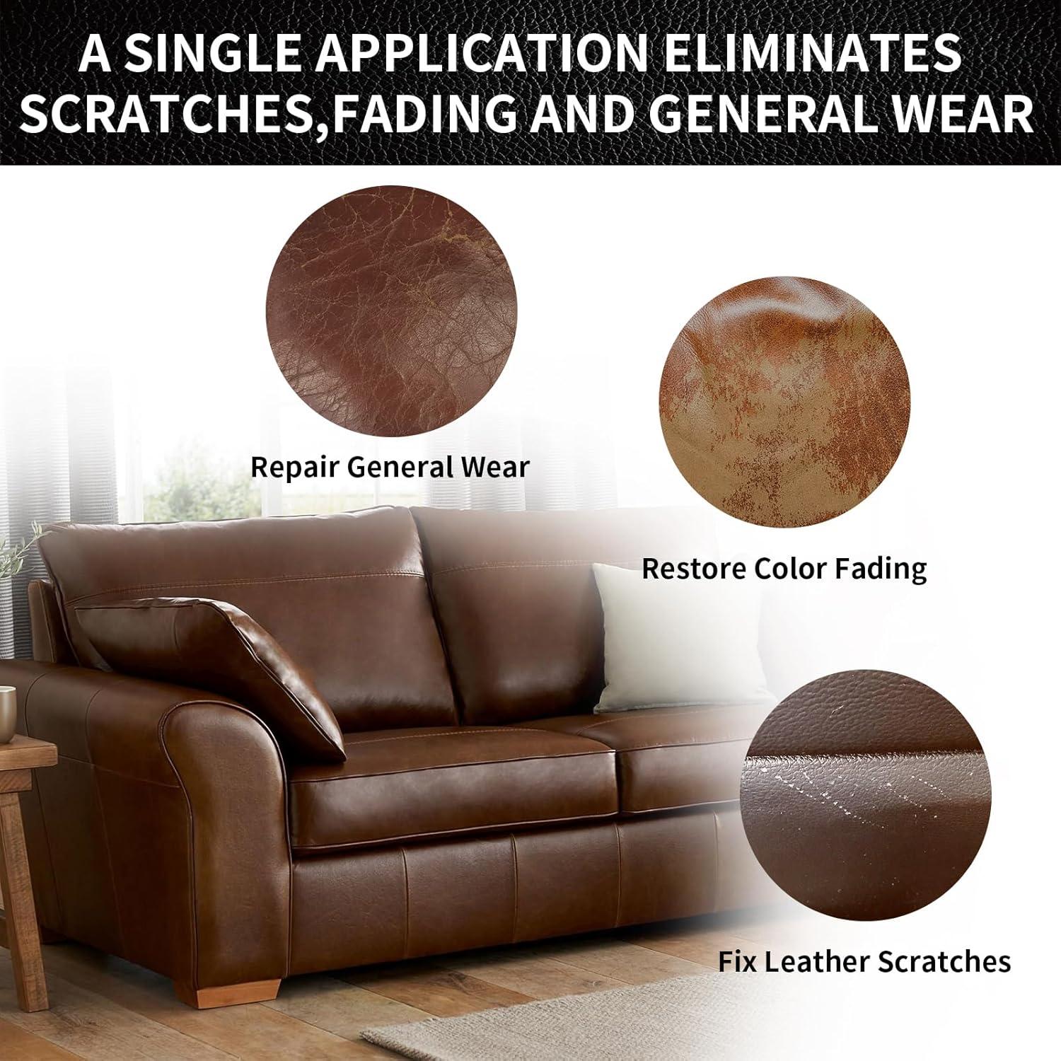 Kit de Reparación de Cuero SHABEIBEI Balsamo Recoloración Blanco