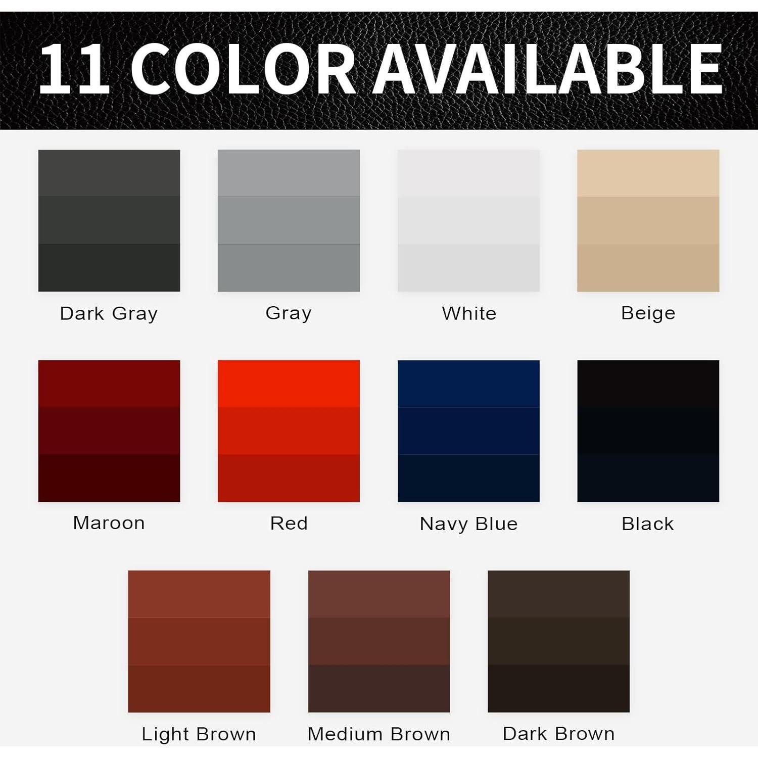 Kit de Reparación de Cuero SHABEIBEI Balsamo Recoloración Blanco