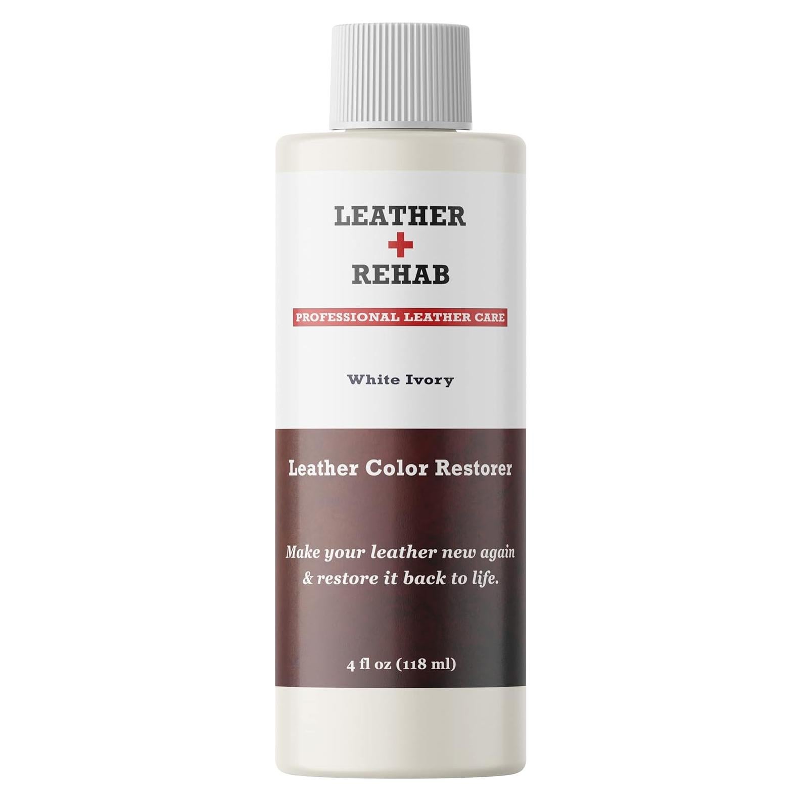 Restaurador de Color de Cuero Leather Rehab Marfil Blanco 113 g