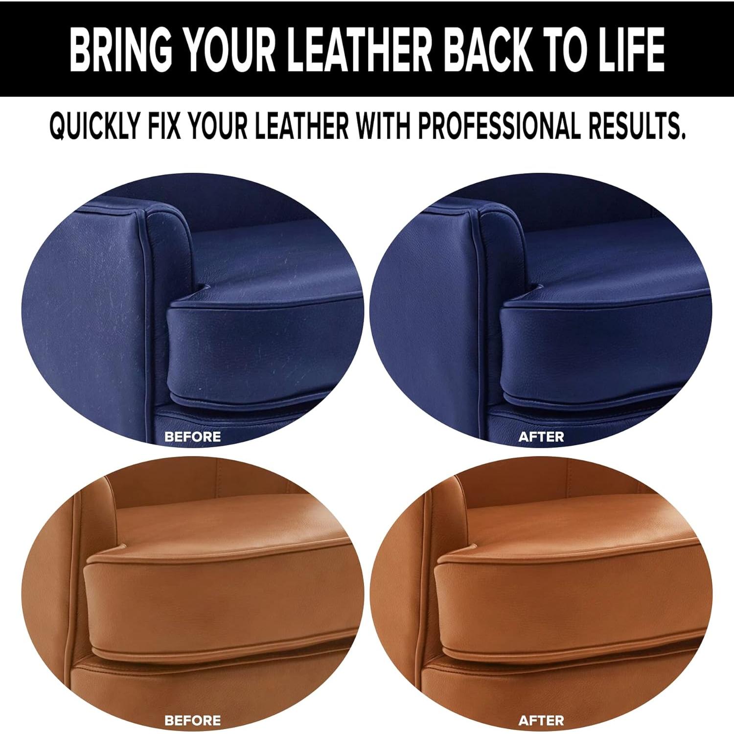 Restaurador de Color de Cuero Leather Rehab Marfil Blanco 113 g