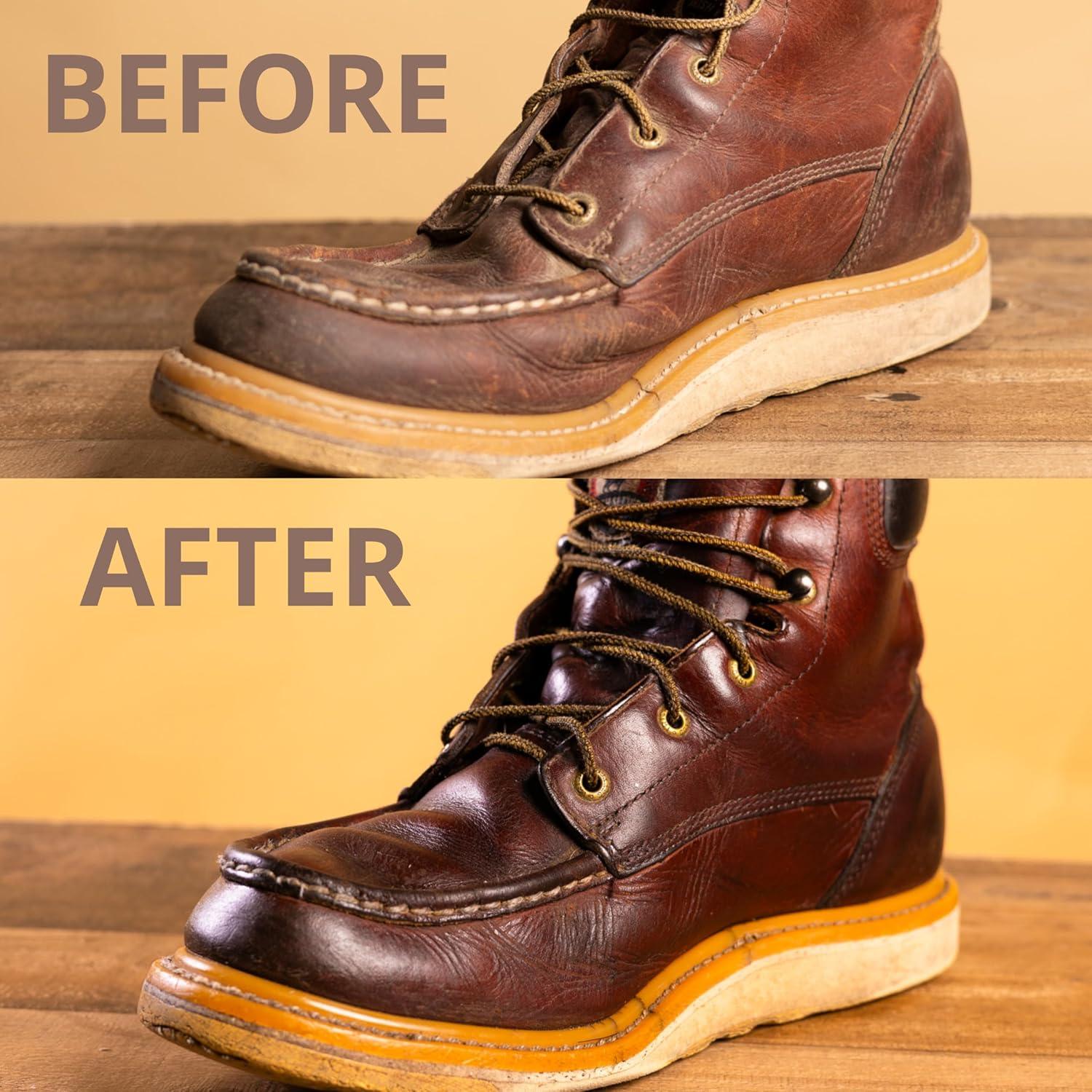 Kit de Cuidado de Cuero MooBuzz Angelus - 5 Piezas Naturales