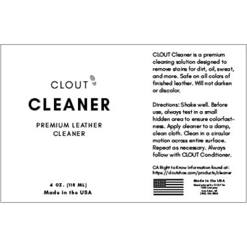 Kit de Cuidado de Cuero Premium CLOUT - Limpiador y Acondicionador