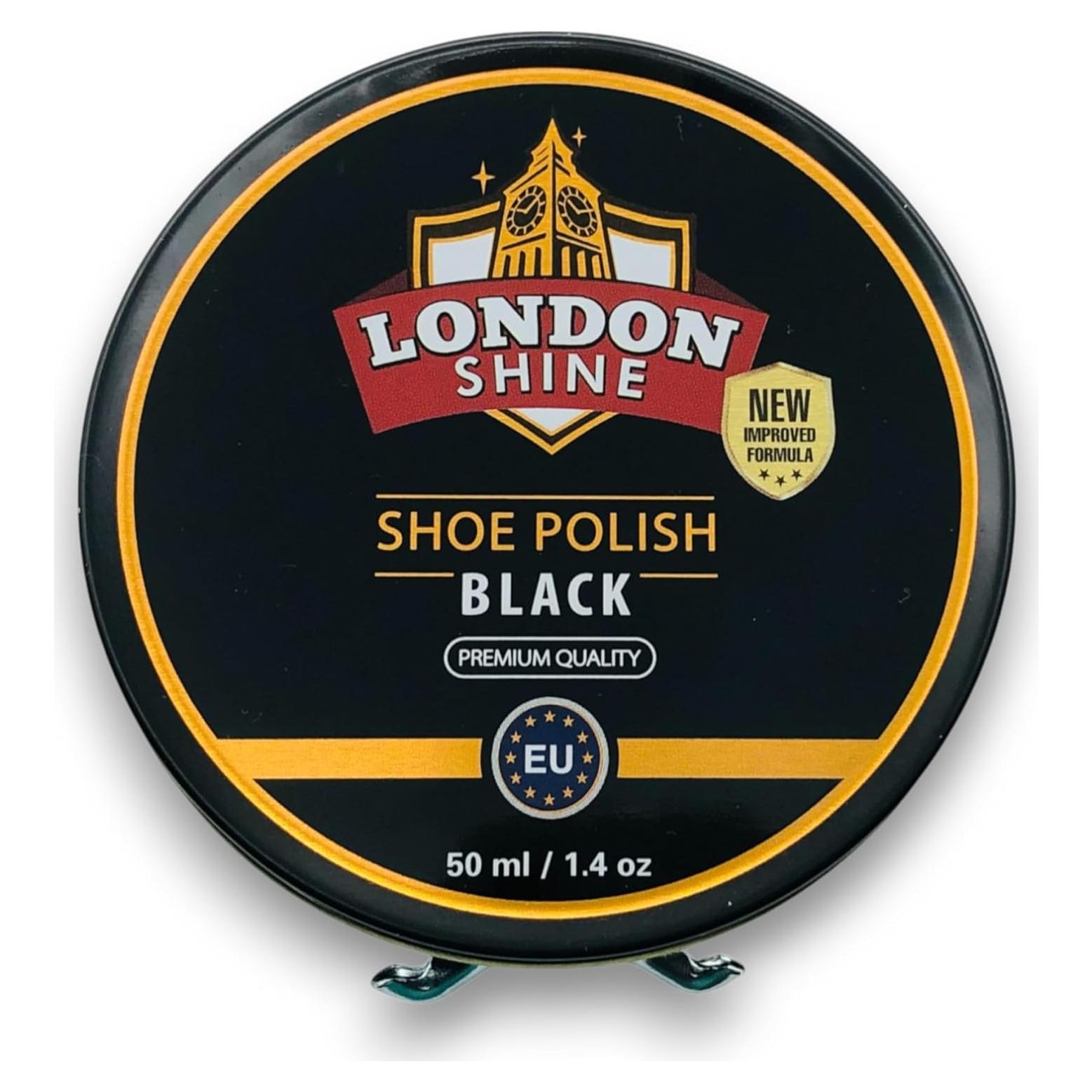 Cera para zapatos London Shine 50 ml - Negro Brillo Alto