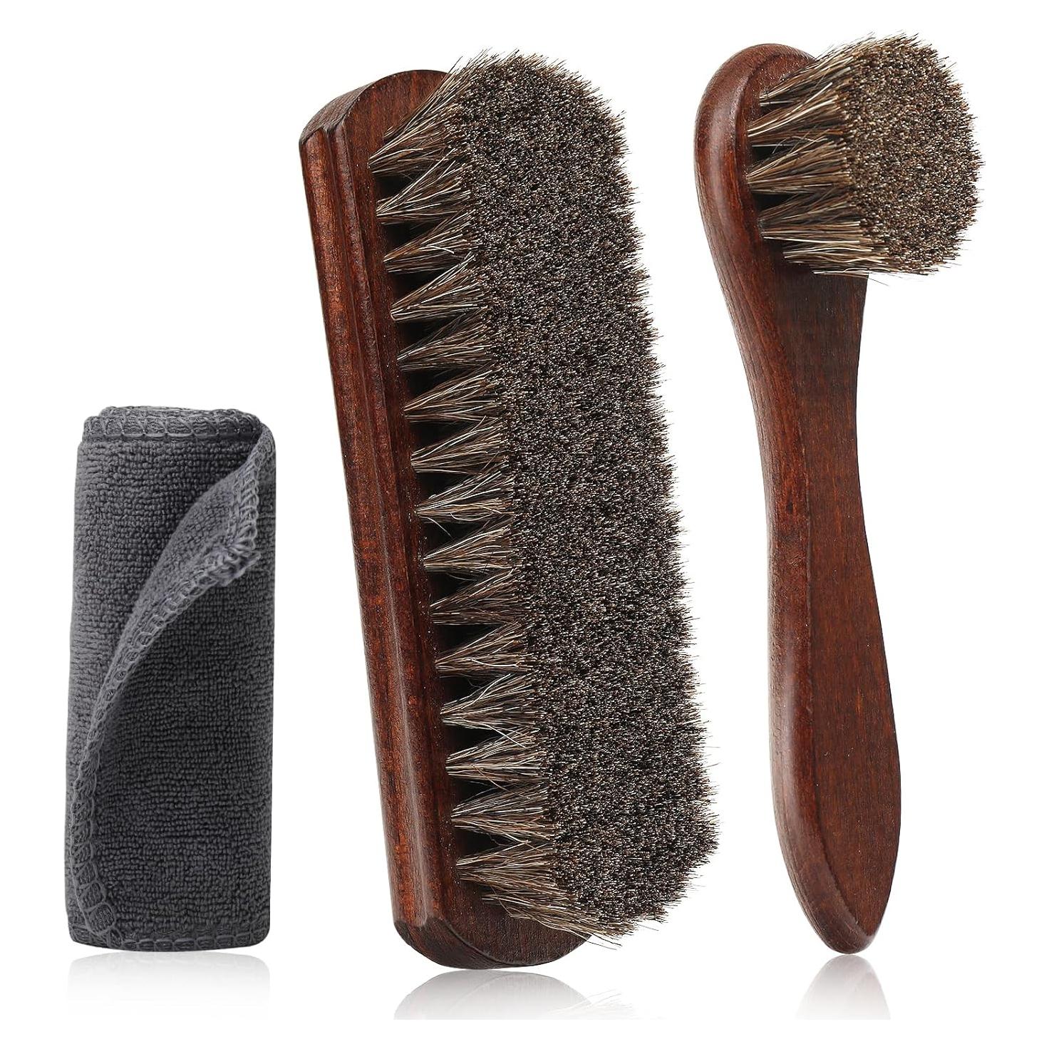 Kit de Cepillos para Zapatos Loreviessa 3 Piezas 100% Caballo