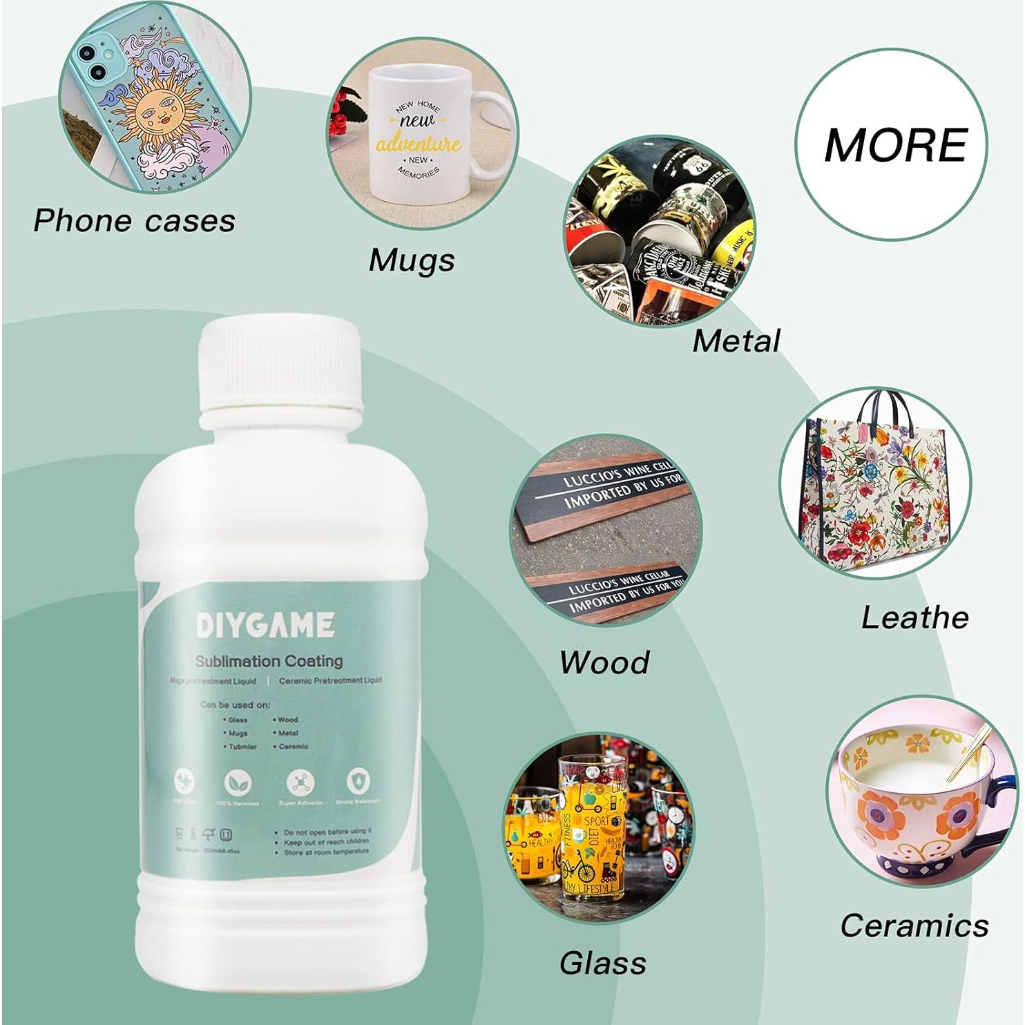 Recubrimiento de Sublimación 250ml SLANZVAL para Cerámicas y Más