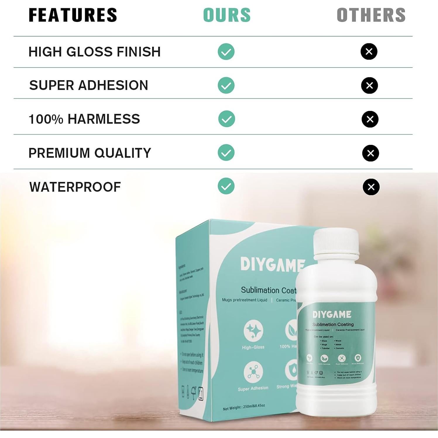 Recubrimiento de Sublimación 250ml SLANZVAL para Cerámicas y Más