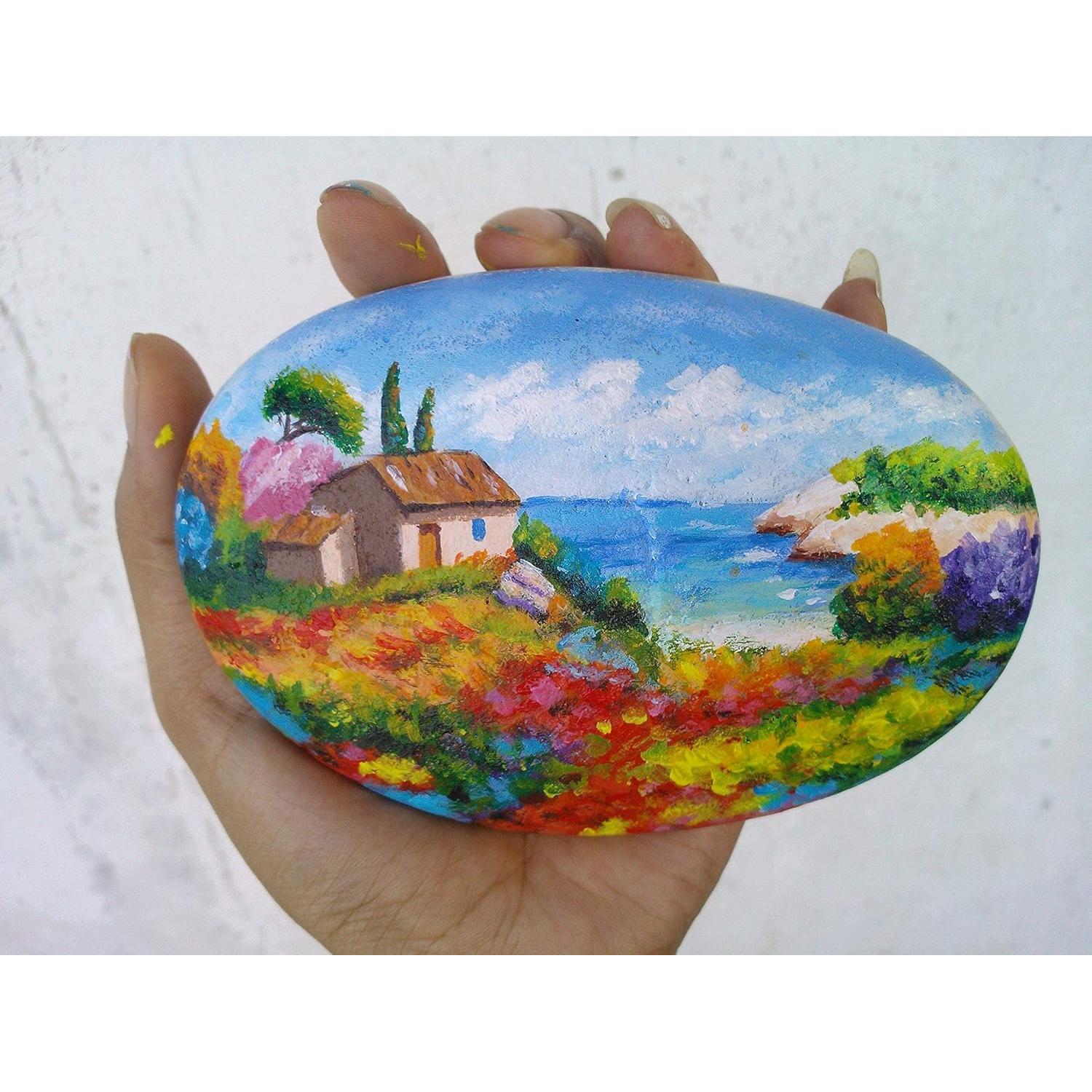 Juego de Pintura Acrílica PENTRISTA 48 Colores 12ml con Pinceles