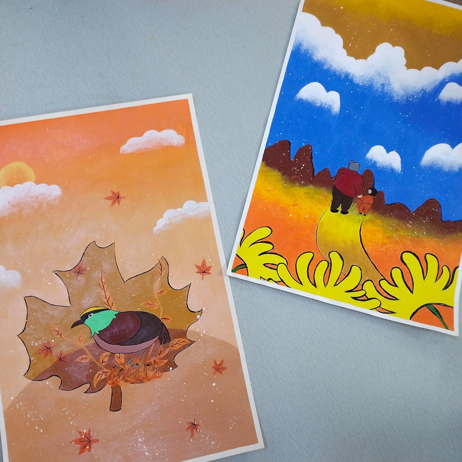 Juego de Pintura Acrílica PENTRISTA 48 Colores 12ml con Pinceles