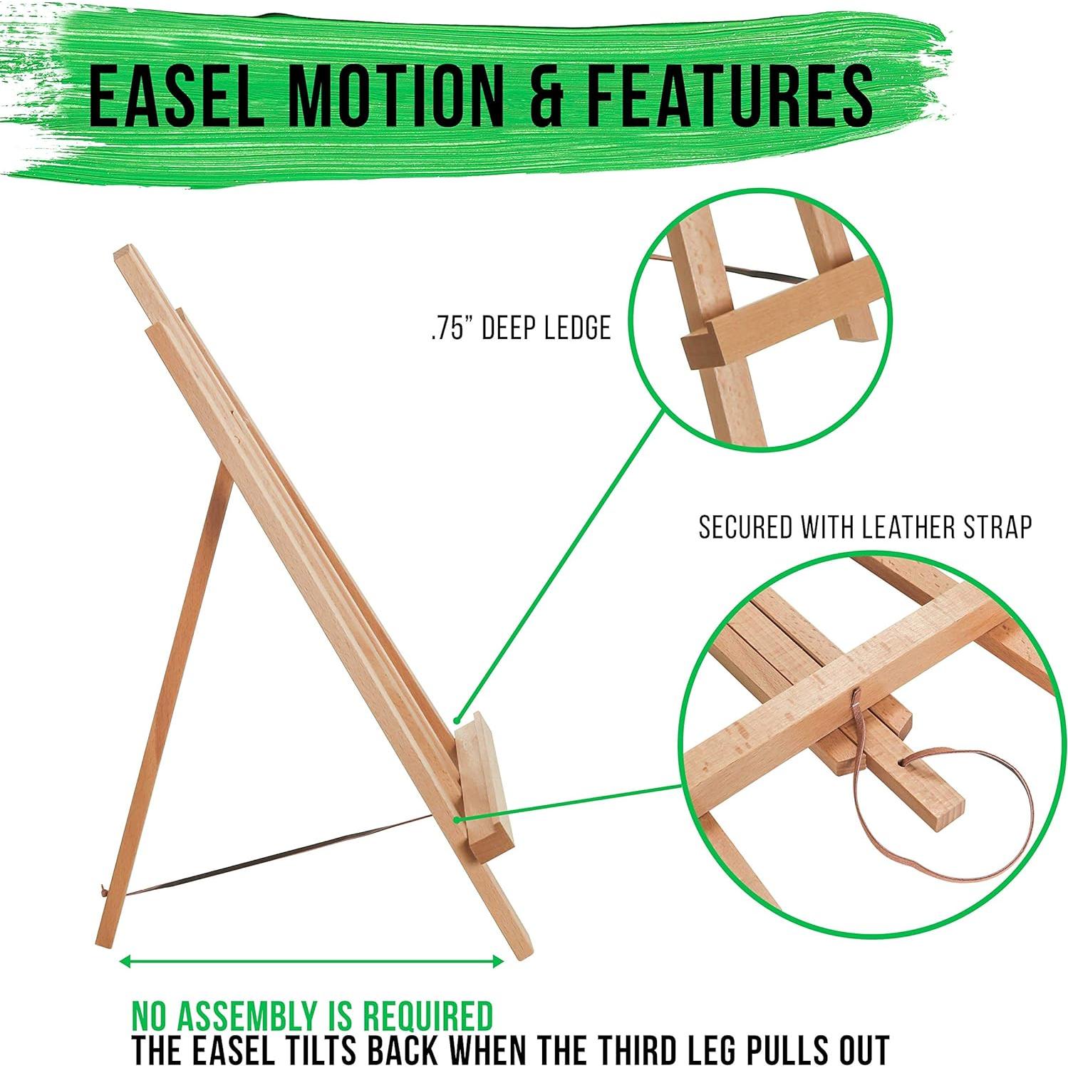 Caballete de Mesa Grande U.S. Art Supply 18" - Paquete de 12