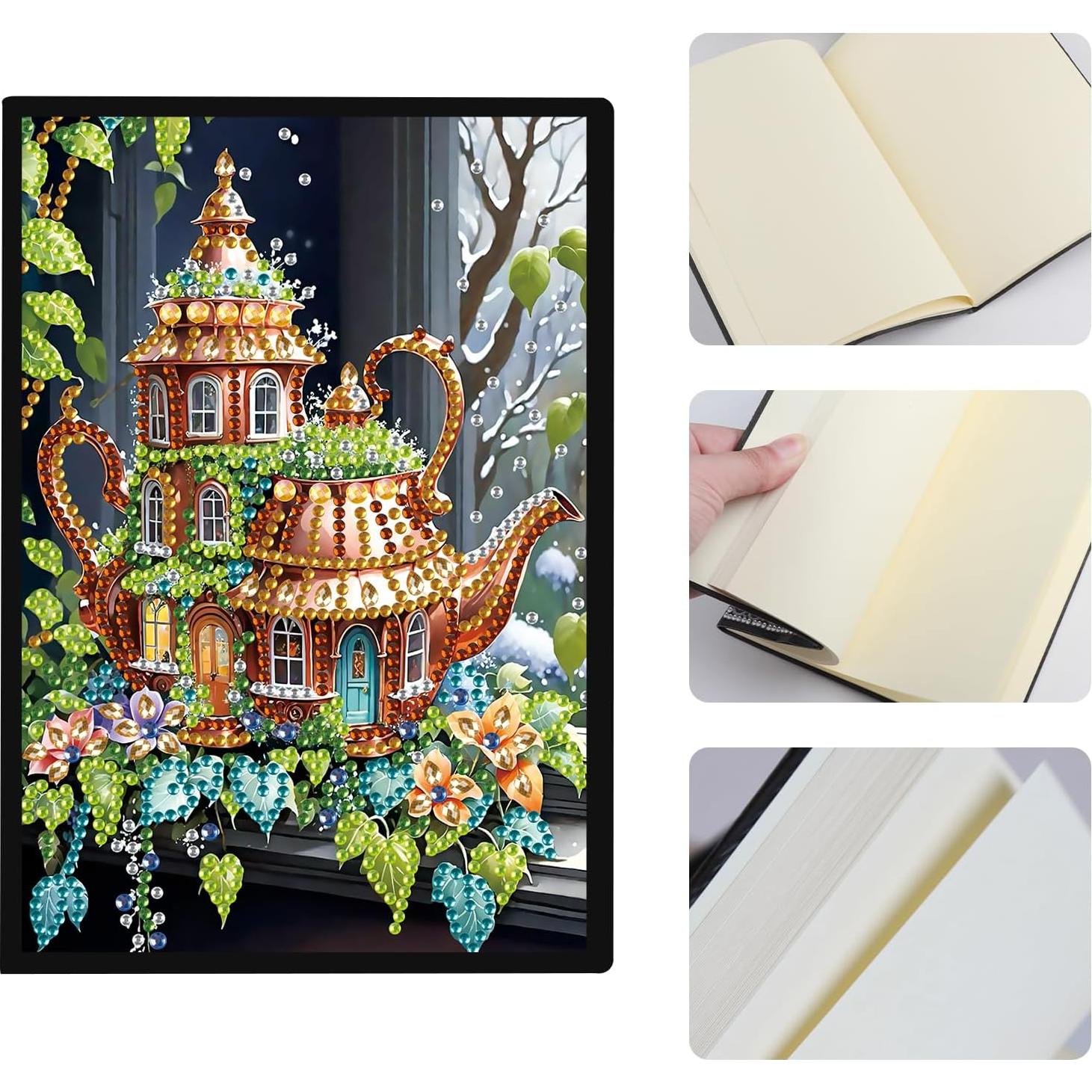 Cuaderno de Pintura con Diamantes JISHSHAY 21x14.5cm DIY