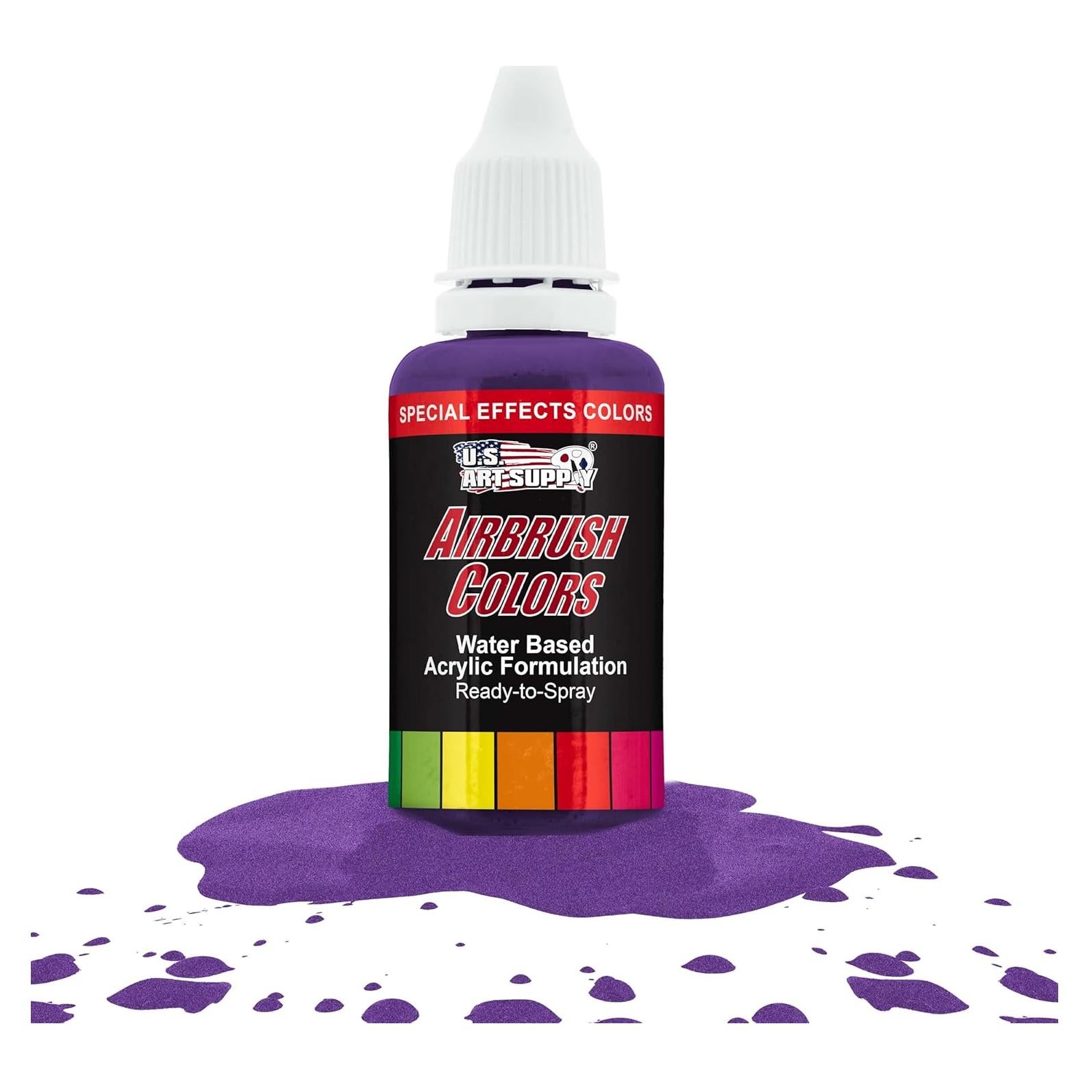 Pintura Acrílica para Aerógrafo Suministro de Arte 30 ml Púrpura Perla