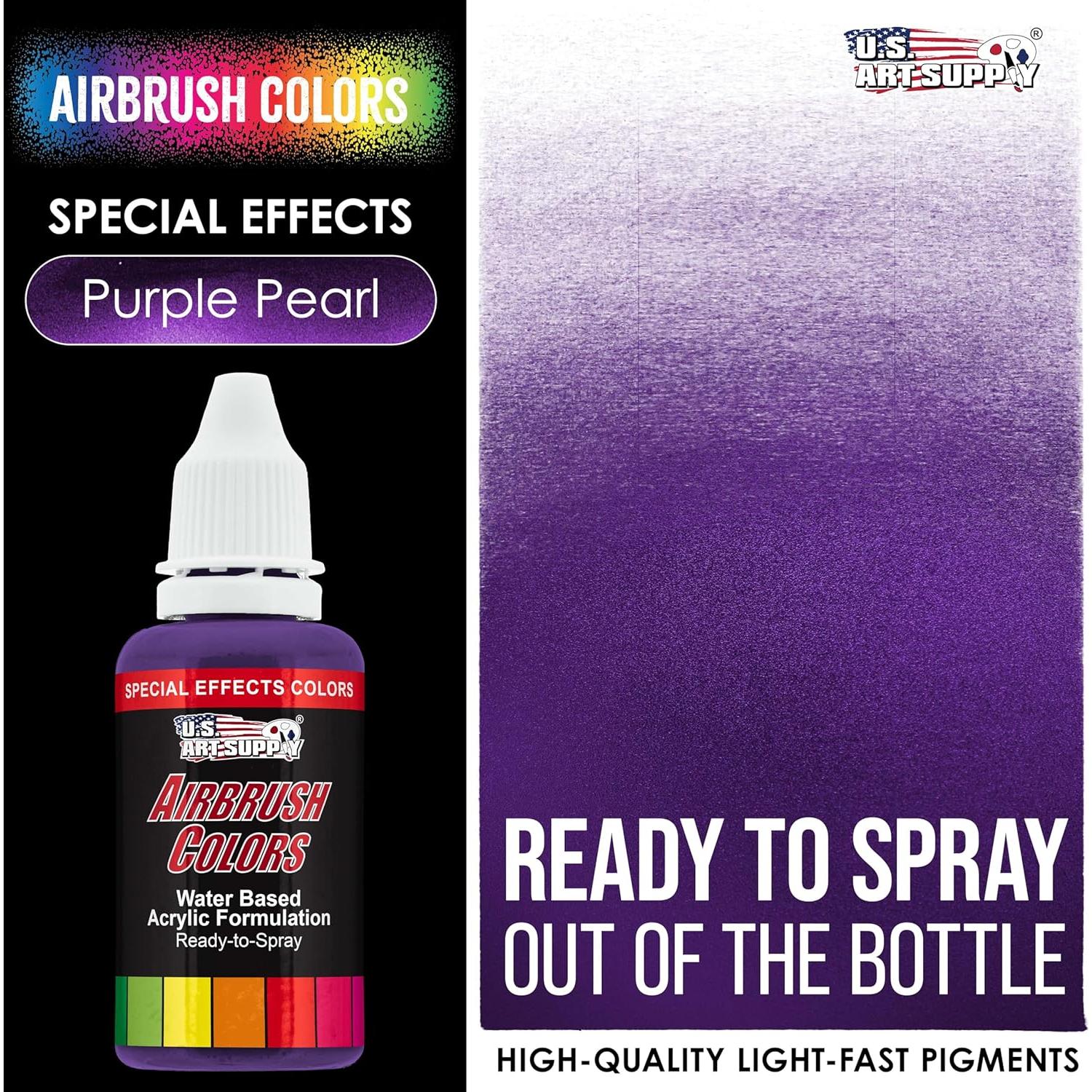 Pintura Acrílica para Aerógrafo Suministro de Arte 30 ml Púrpura Perla