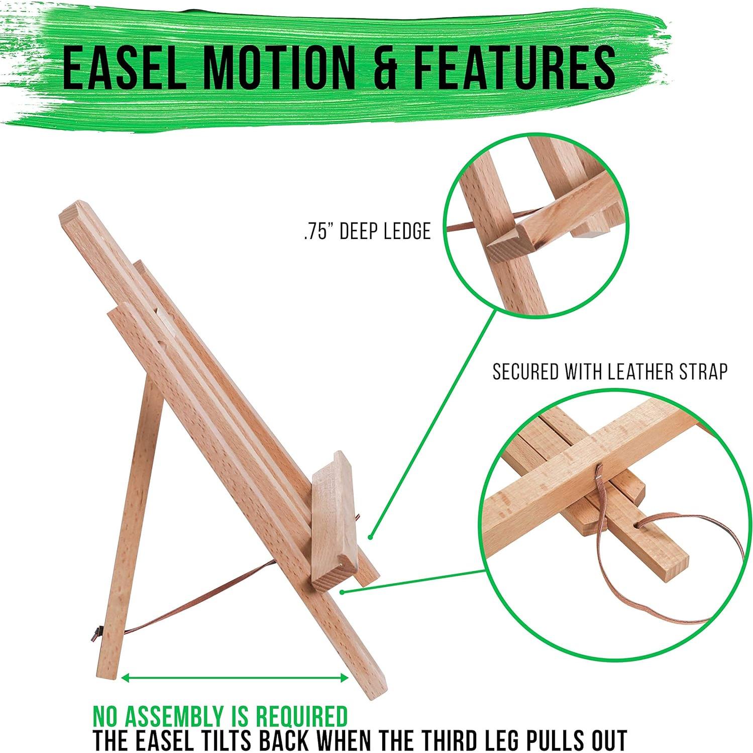 Caballete de Mesa Pequeño Suministro de Arte 11" Haya Portátil