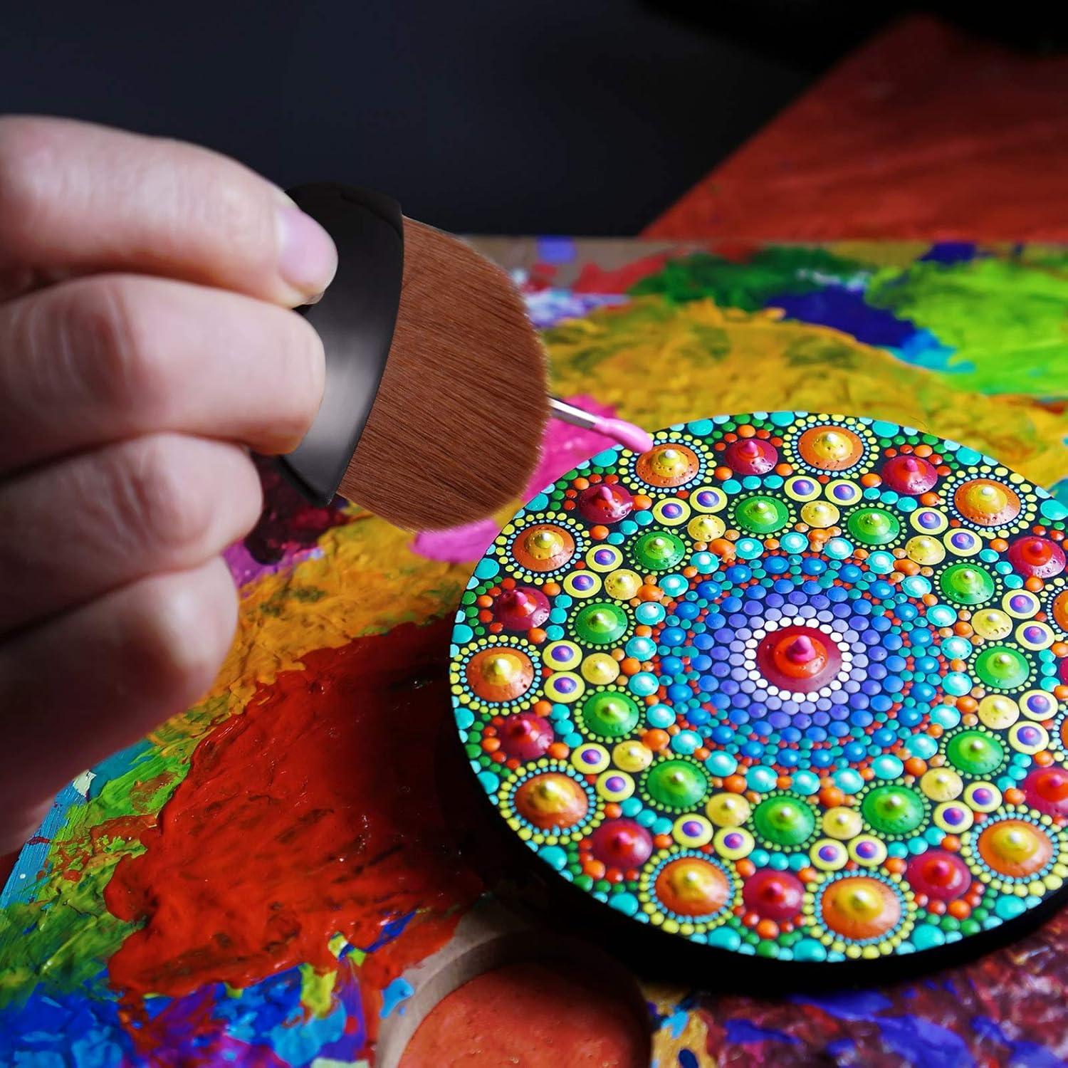 Set de 8 Brochas Planas Boao para Pintura y Manualidades