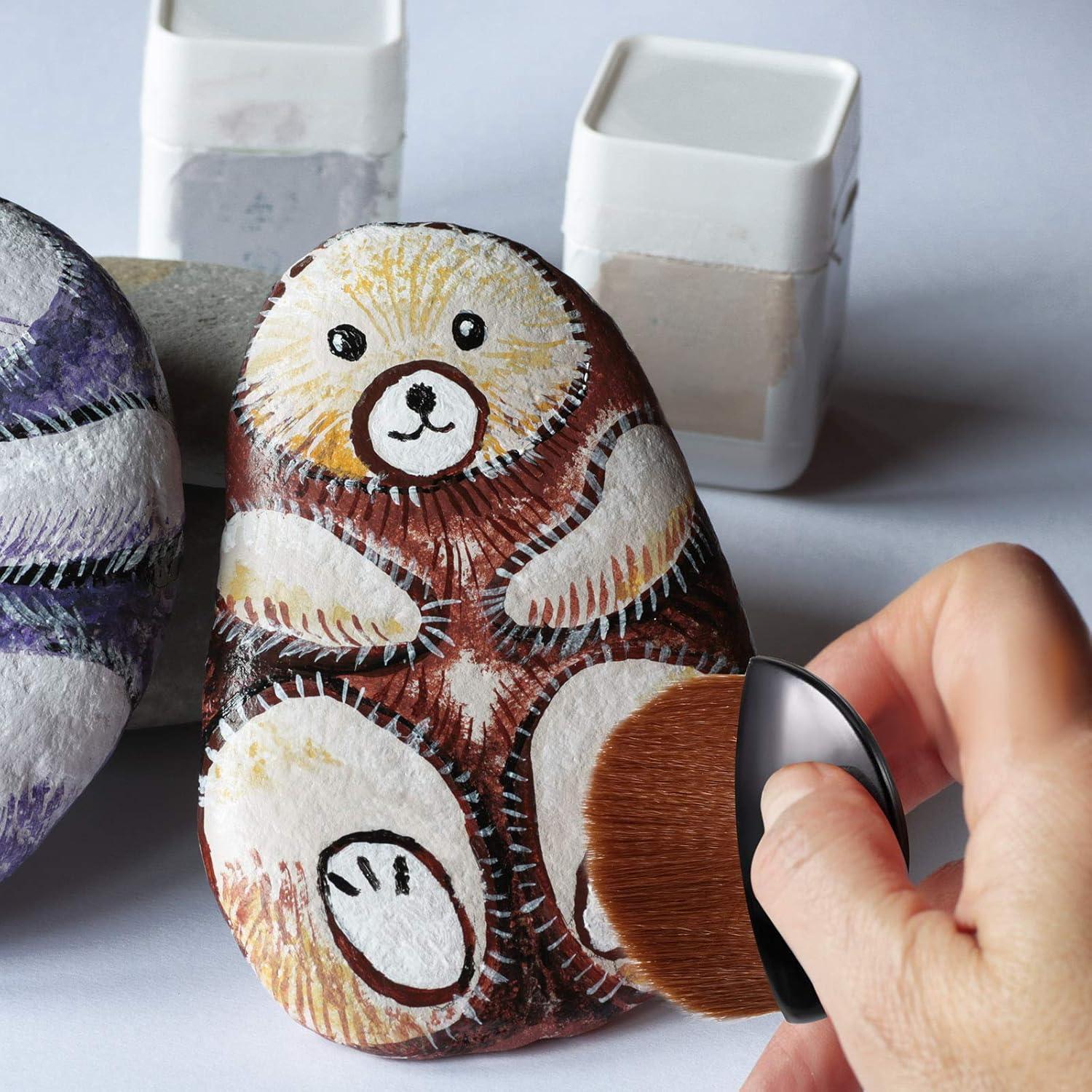 Set de 8 Brochas Planas Boao para Pintura y Manualidades