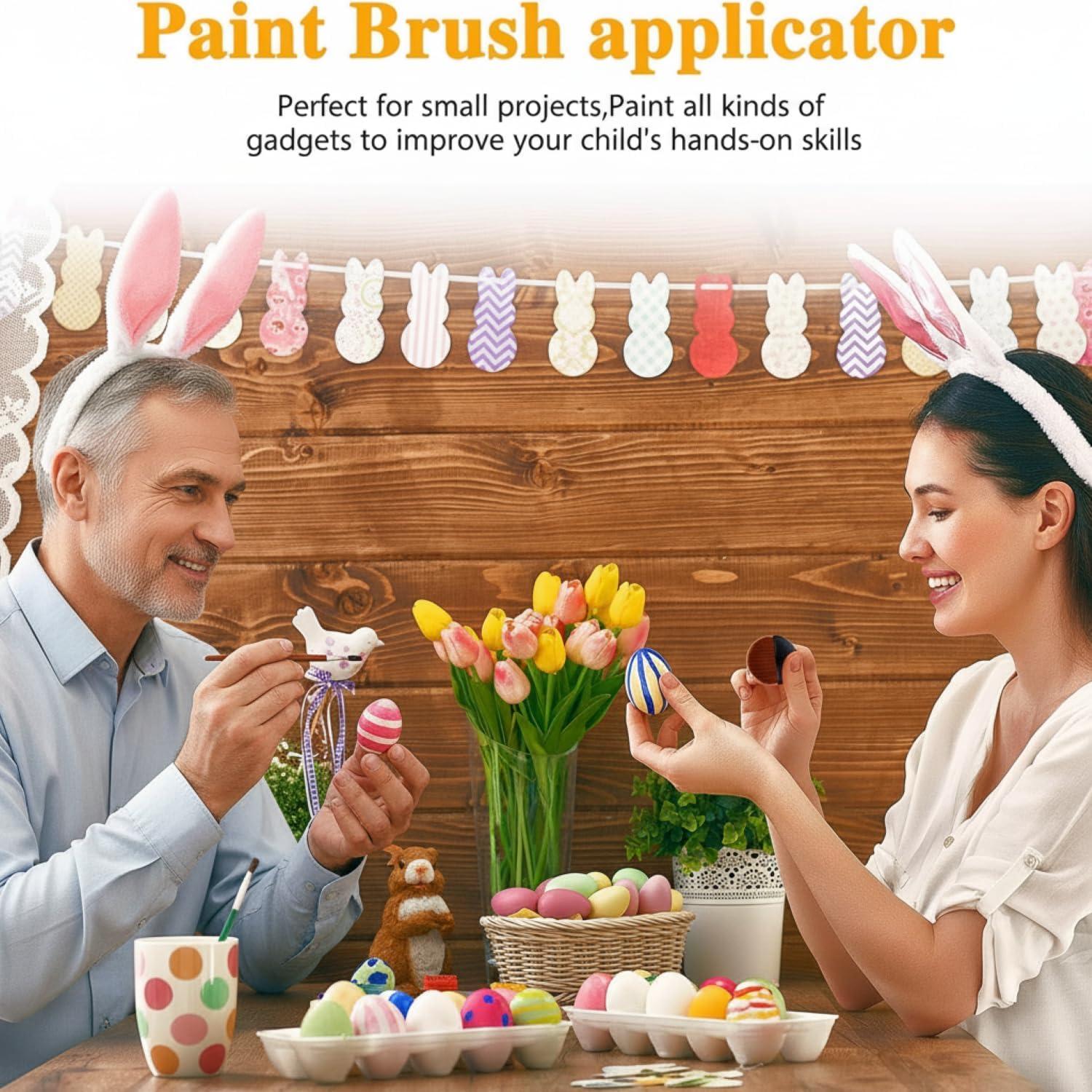 Set de 8 Brochas Planas Boao para Pintura y Manualidades