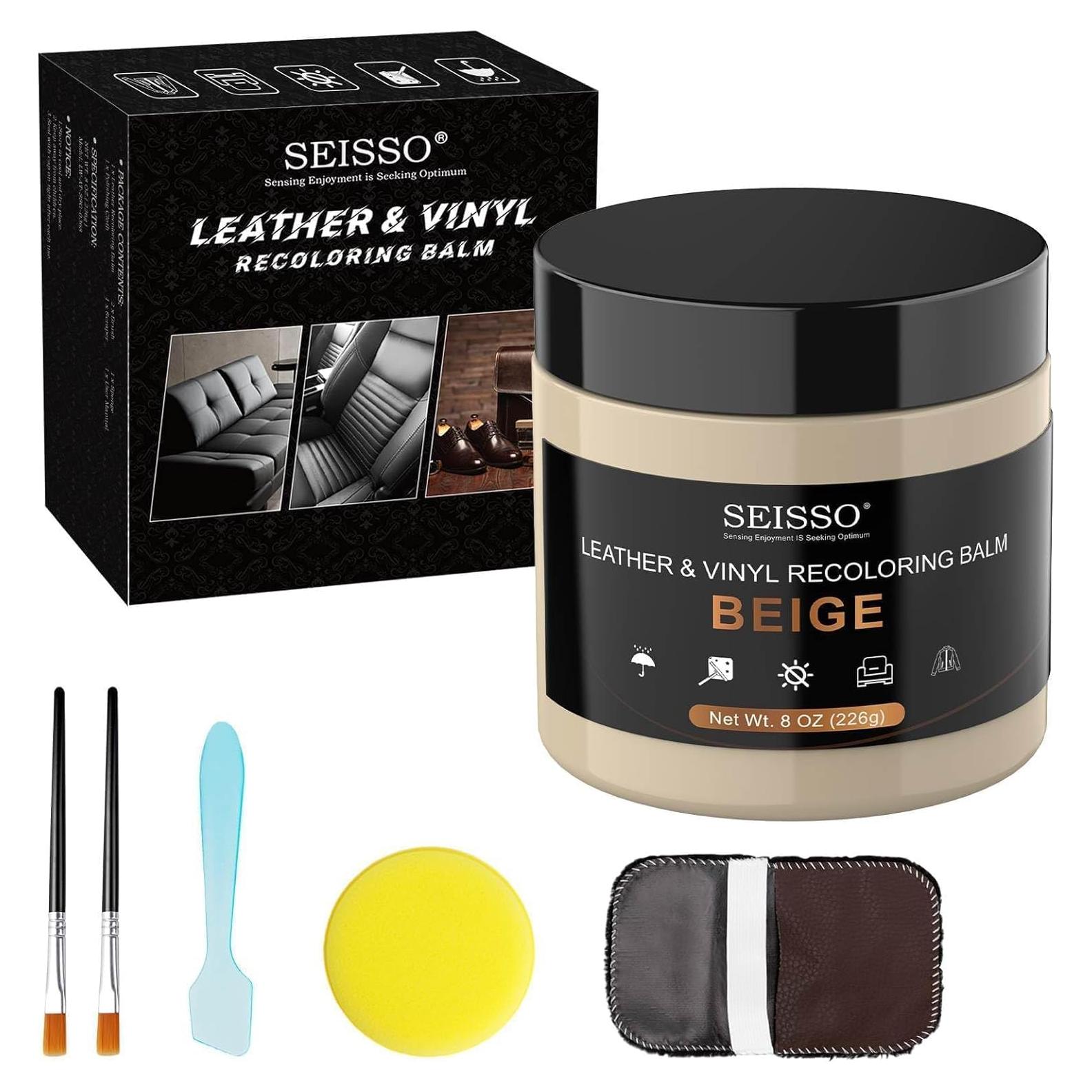 Kit de Reparación de Cuero SEISSO Beige Oscuro 227g