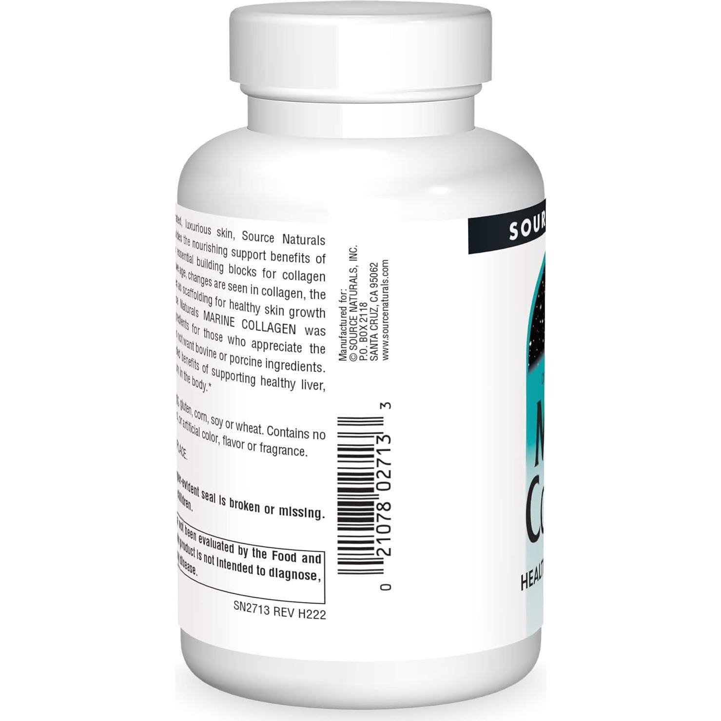 Colágeno Marino Source Naturals 120 Tabletas para Piel Saludable