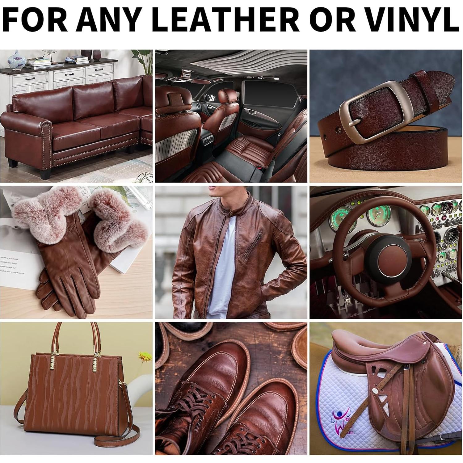 Bálsamo para Recoloración de Cuero SHADAIWUYU 240g Marrón Medio