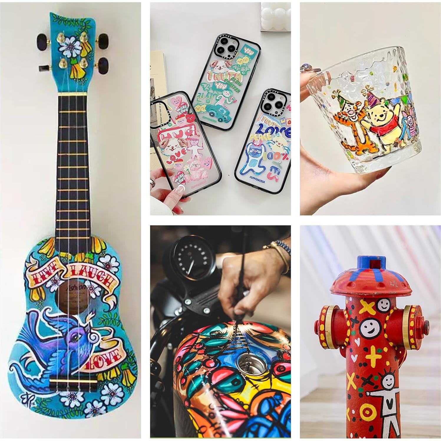 Pintura Acrílica Azul Cielo GOODTAKE 500 ml, No Tóxica