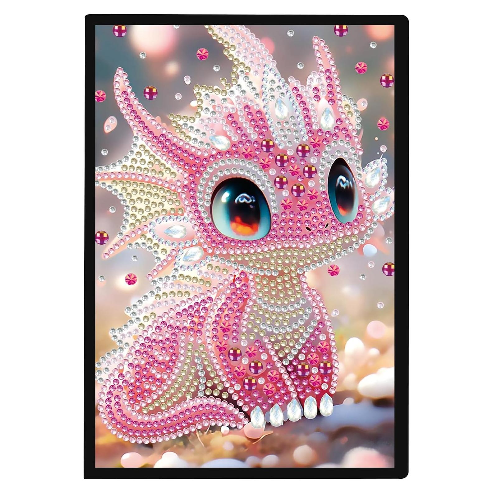 Cuaderno de Arte de Diamante JISHSHAY Dragón A5 50 Hojas