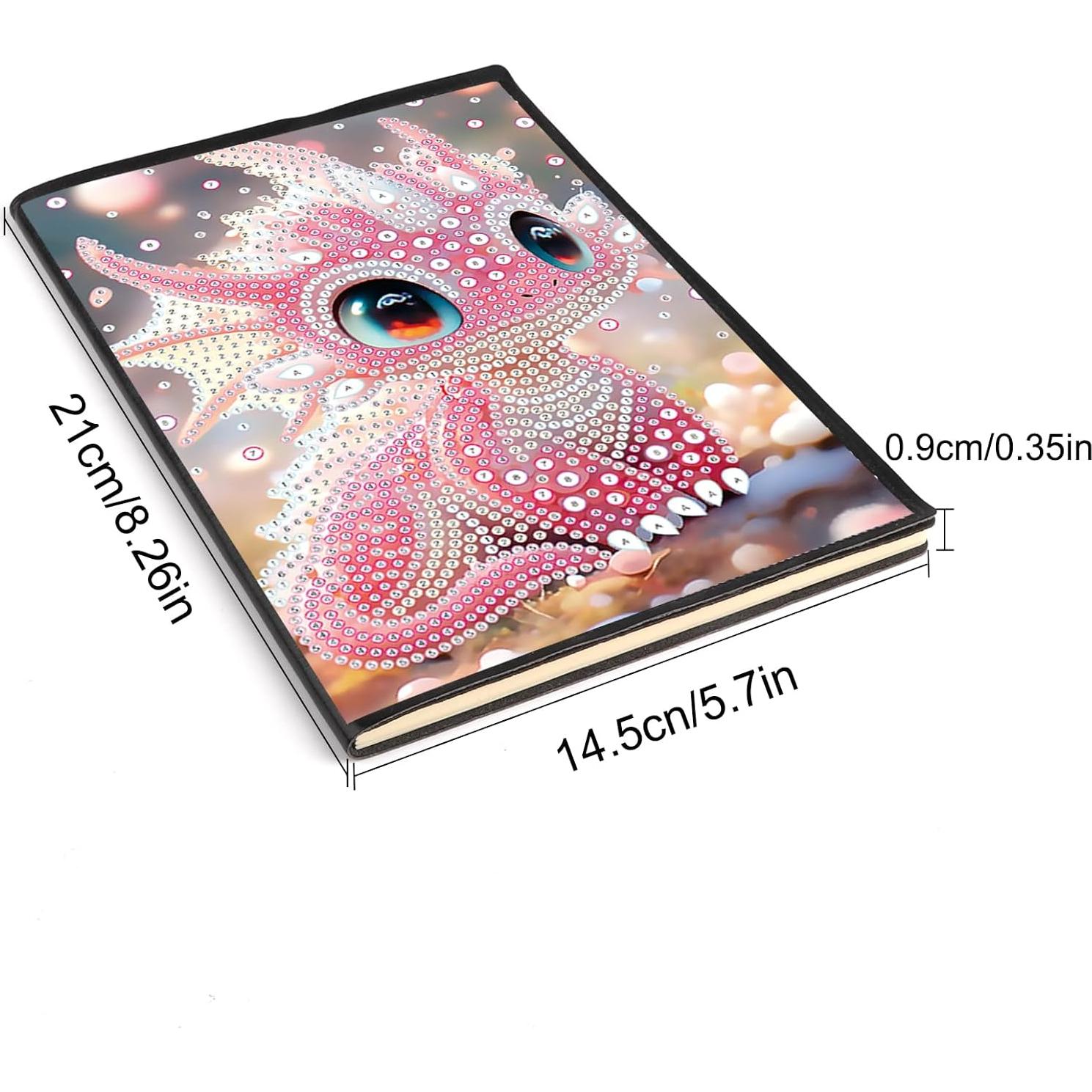 Cuaderno de Arte de Diamante JISHSHAY Dragón A5 50 Hojas