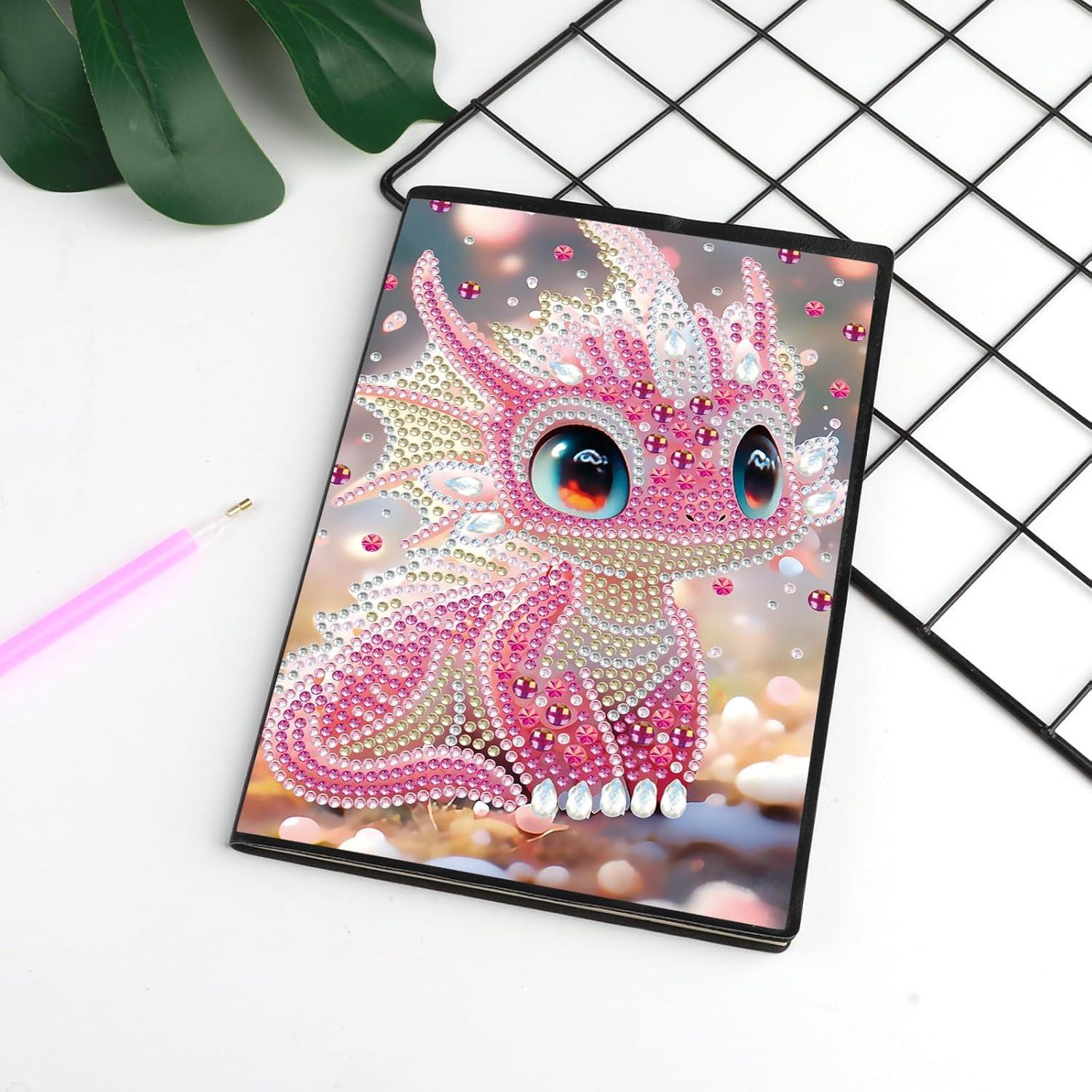 Cuaderno de Arte de Diamante JISHSHAY Dragón A5 50 Hojas