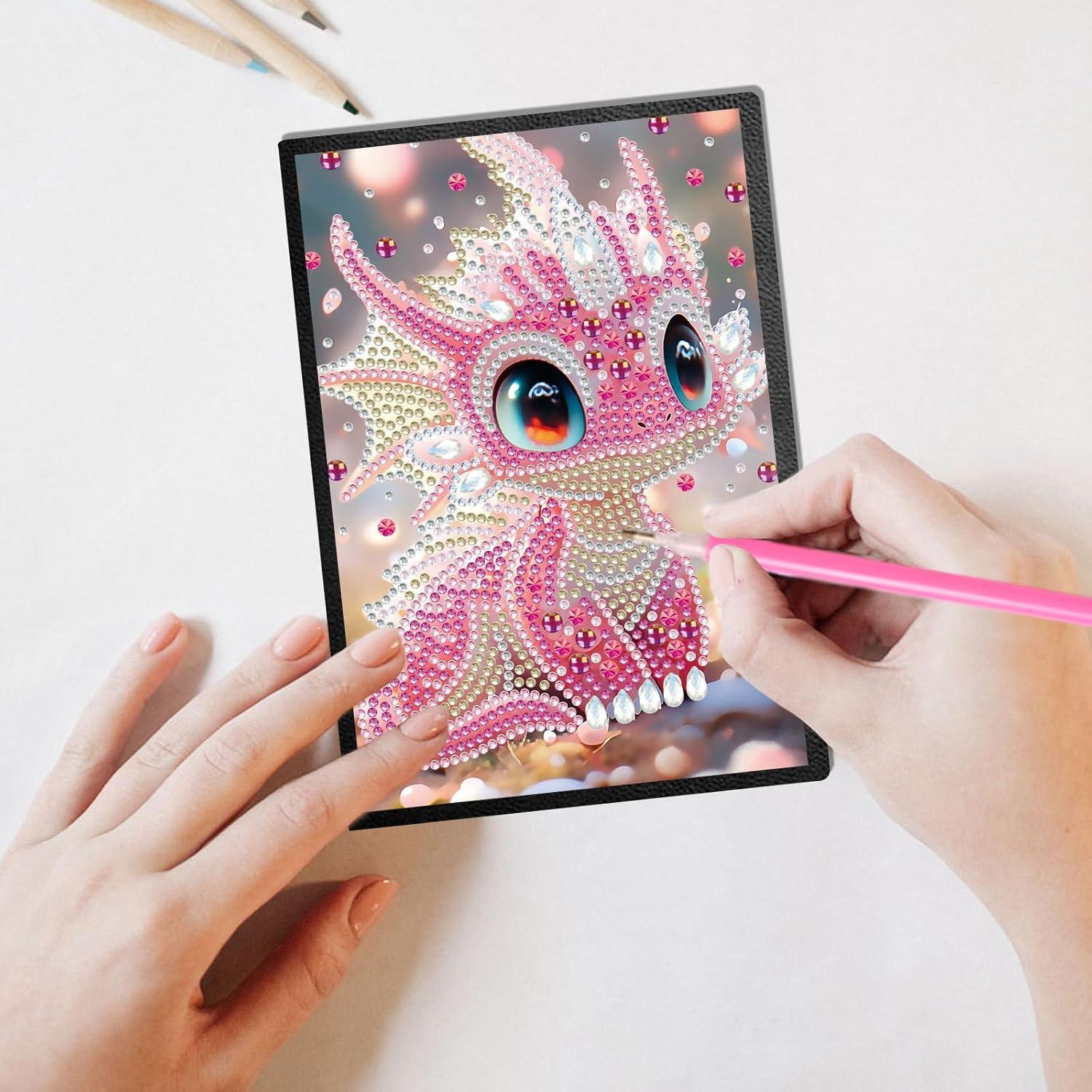 Cuaderno de Arte de Diamante JISHSHAY Dragón A5 50 Hojas