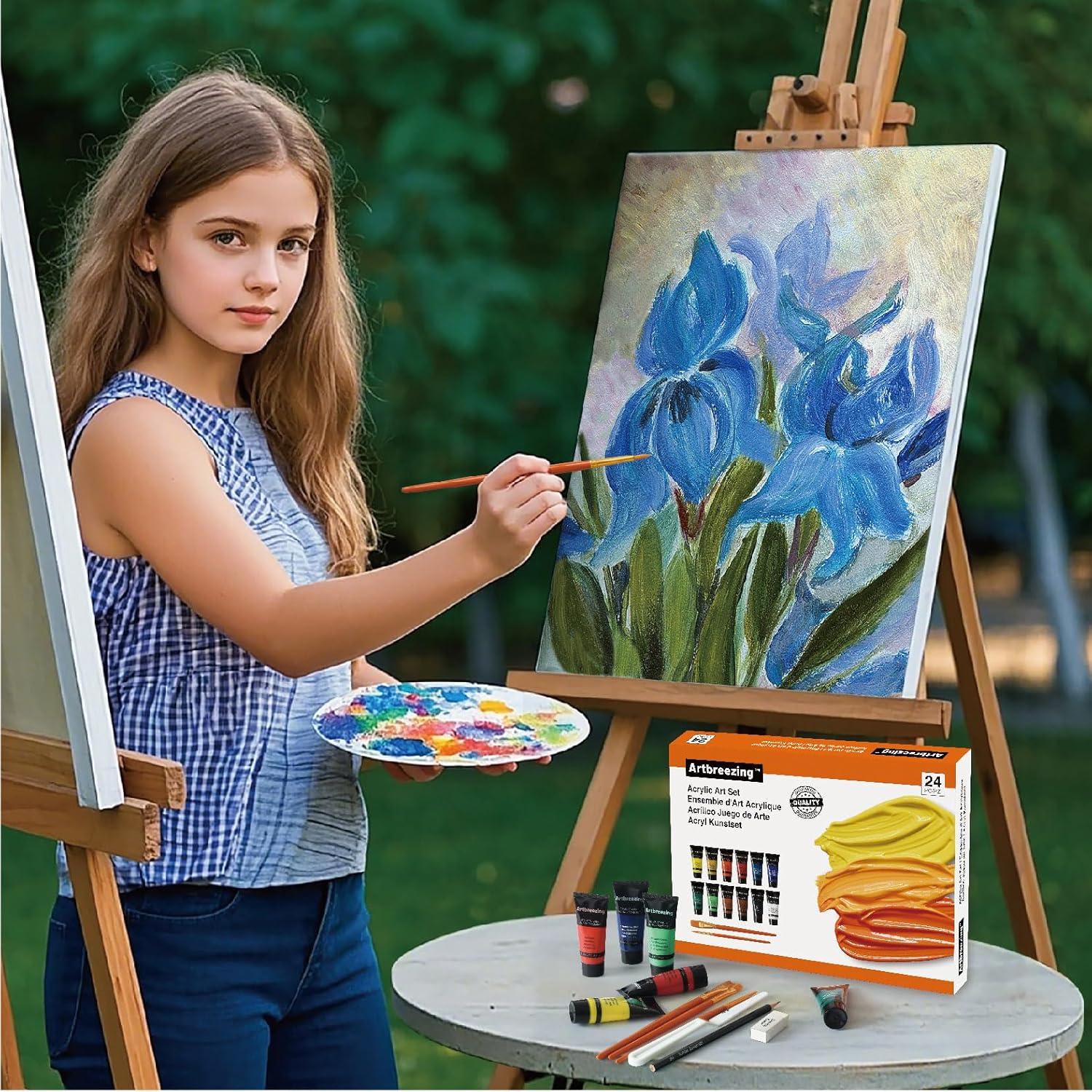 Juego de Pintura Acrílica Artbreezing 24 Piezas 22 ml