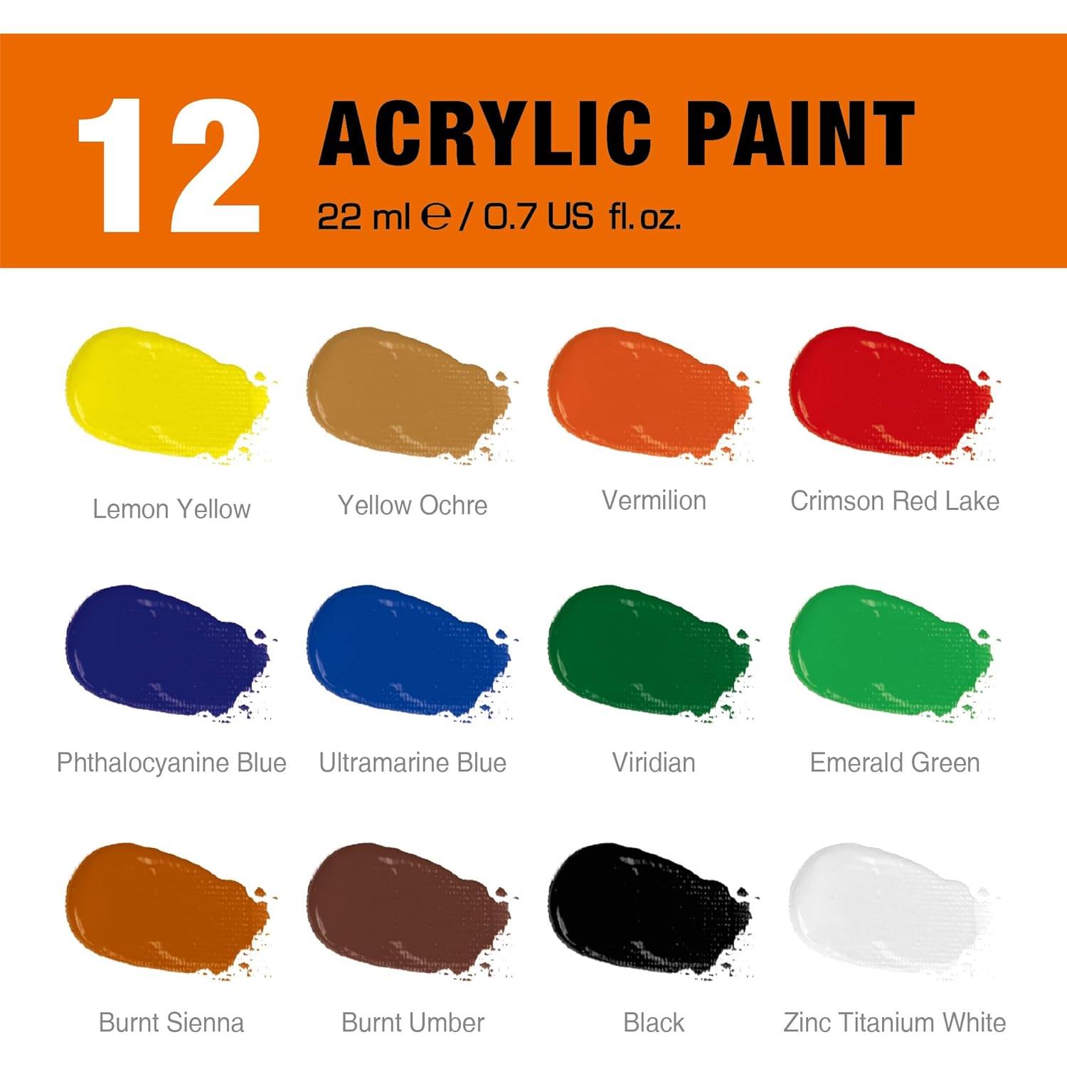 Juego de Pintura Acrílica Artbreezing 24 Piezas 22 ml