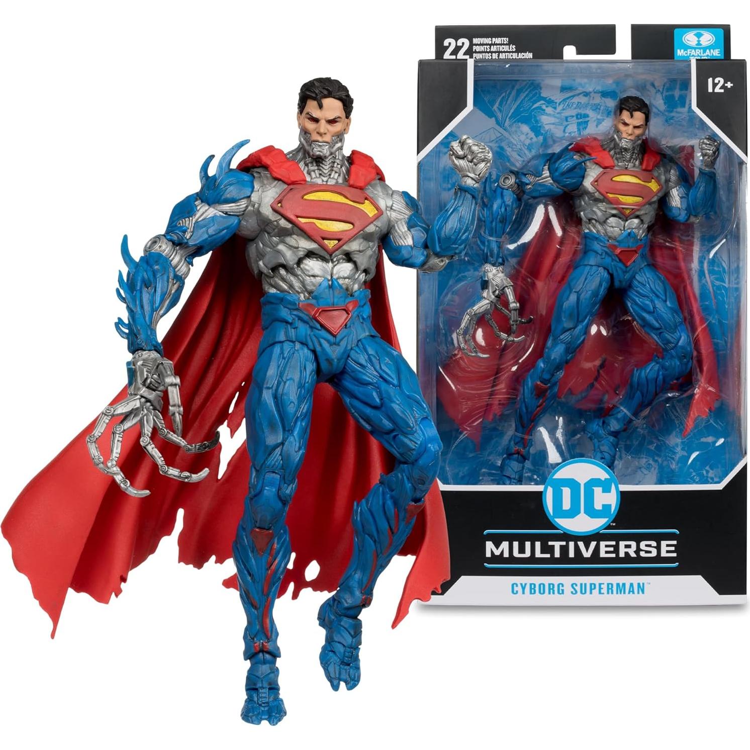 Figura de acción McFarlane Cyborg Superman 27.9 cm