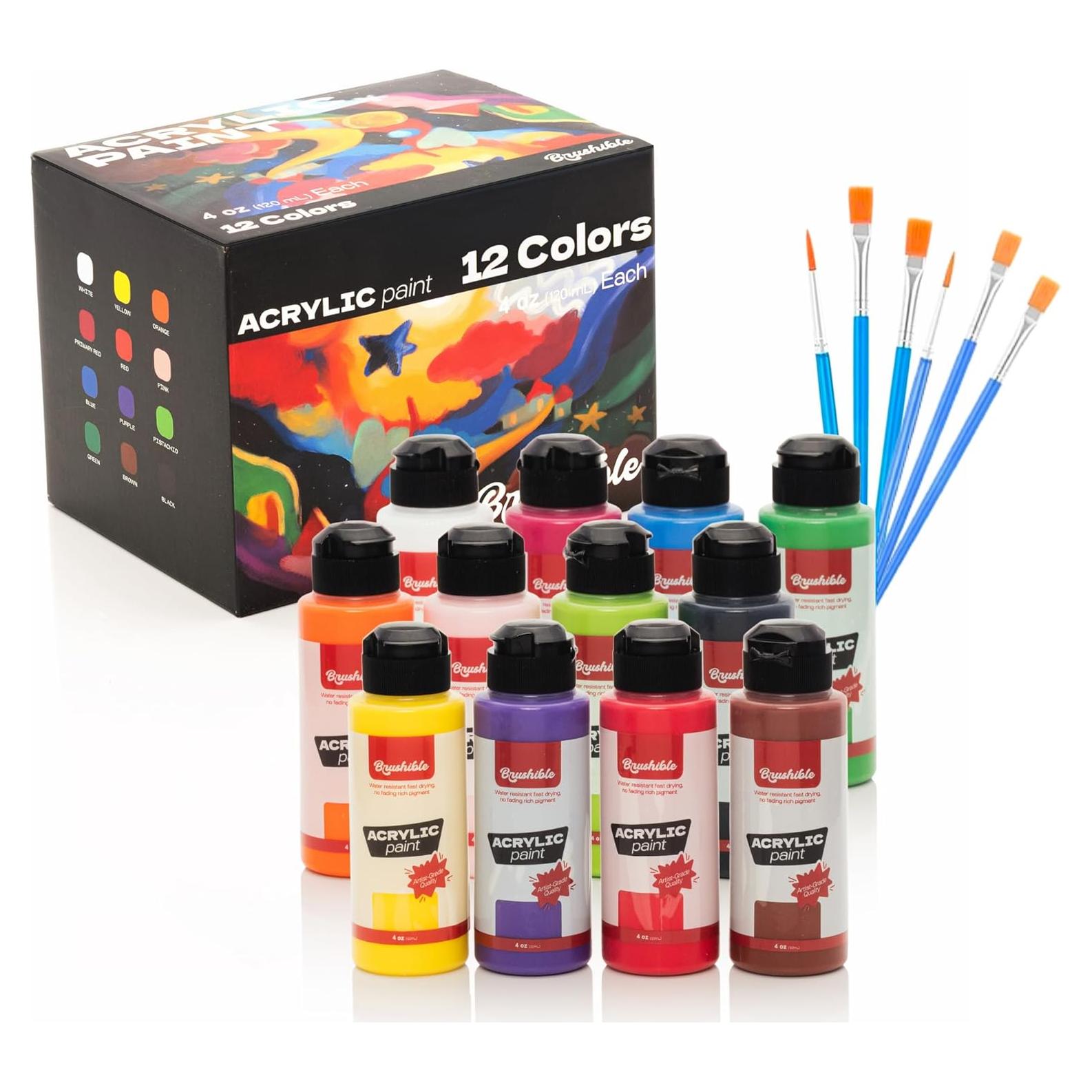 Juego de Pintura Acrílica Brushible 12 Colores 120ml