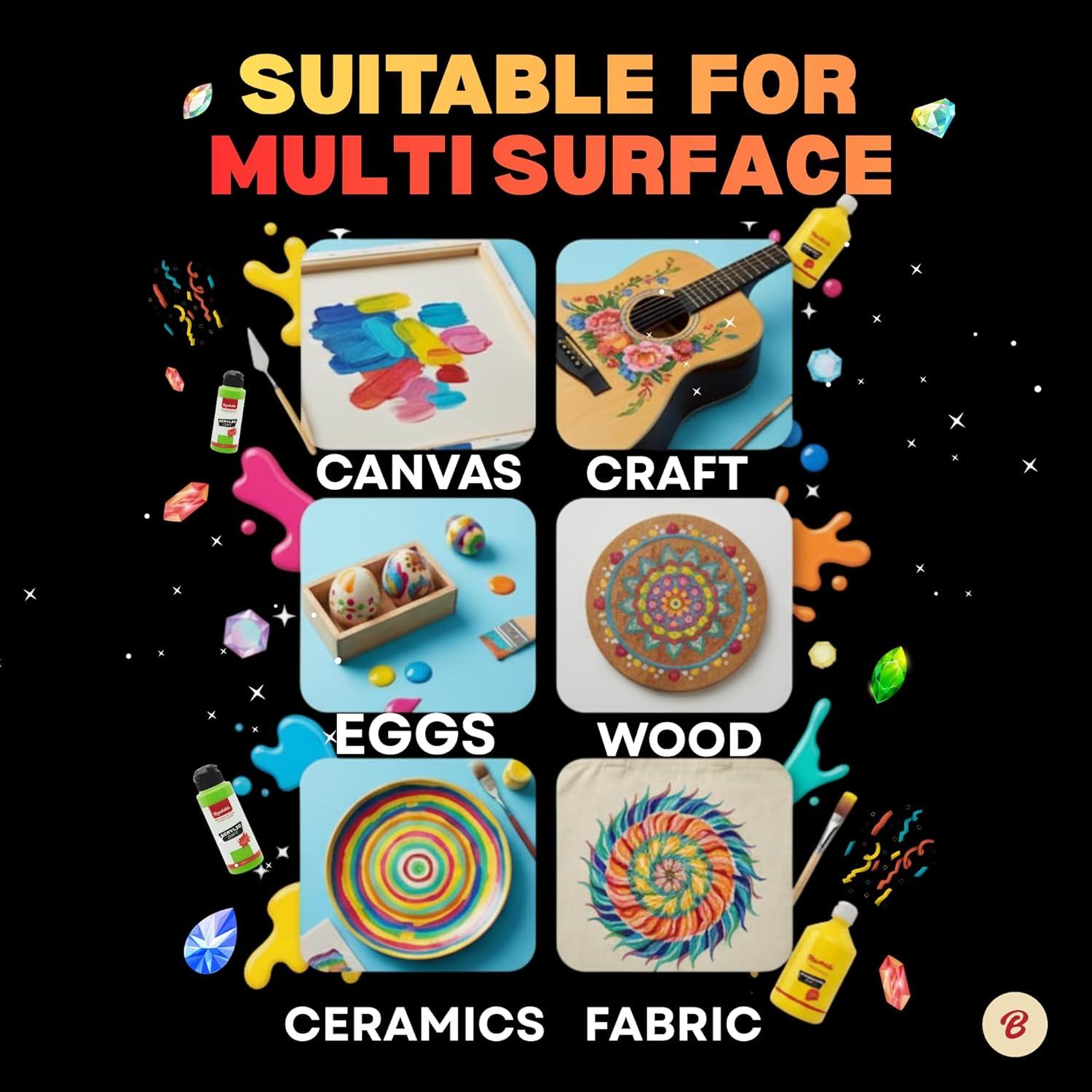 Juego de Pintura Acrílica Brushible 12 Colores 120ml