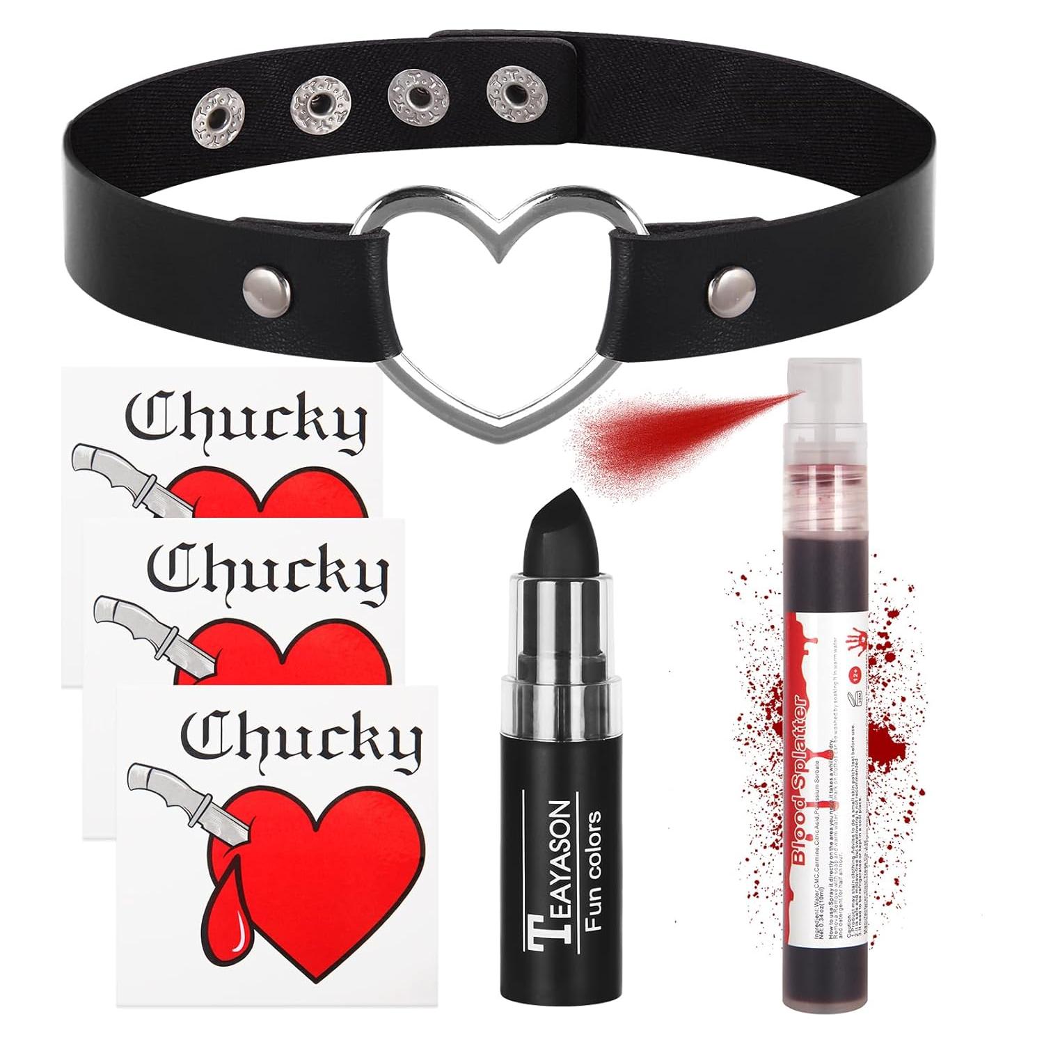 Kit de Maquillaje de Novia Gótica Halloween Go Ho - 4 Piezas