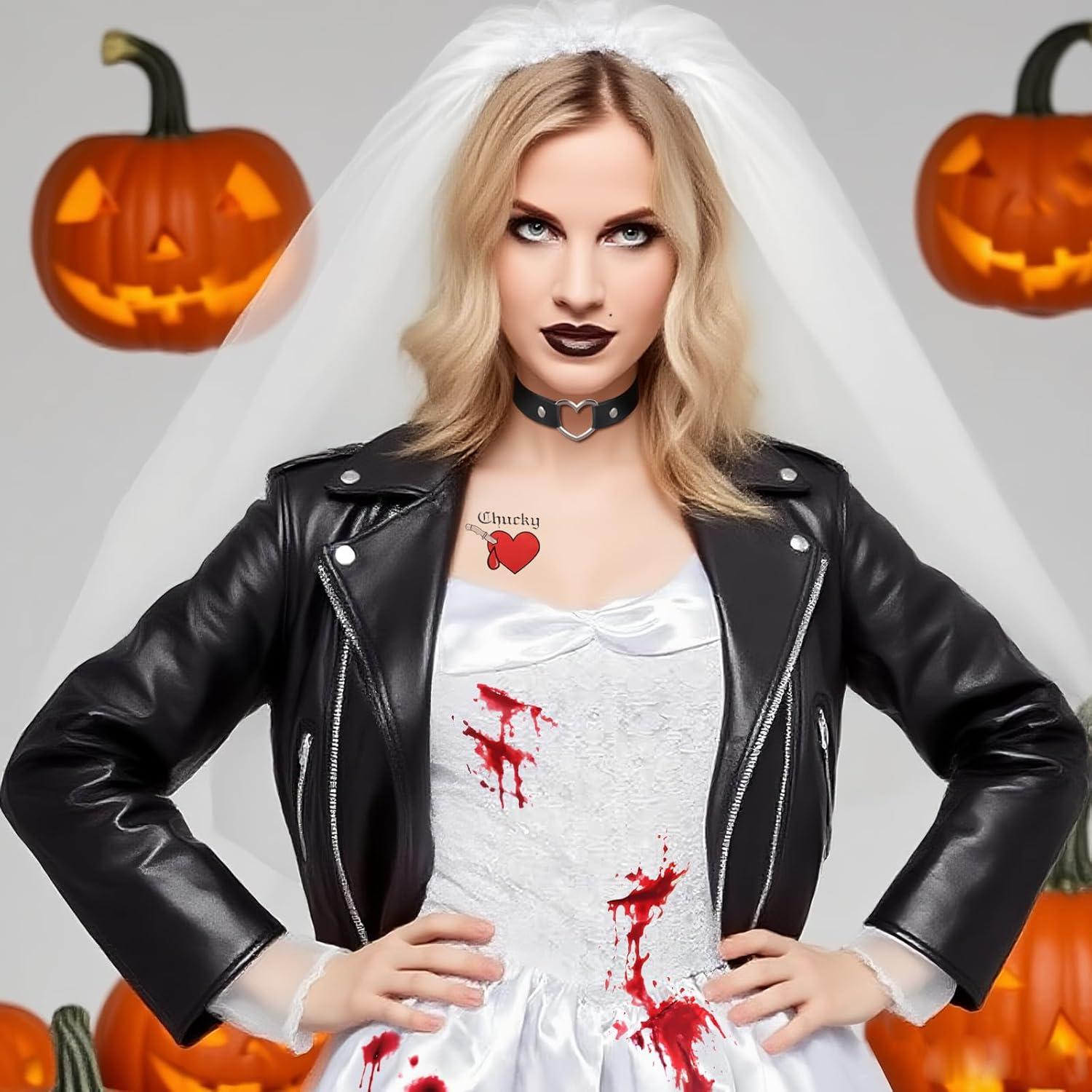 Kit de Maquillaje de Novia Gótica Halloween Go Ho - 4 Piezas